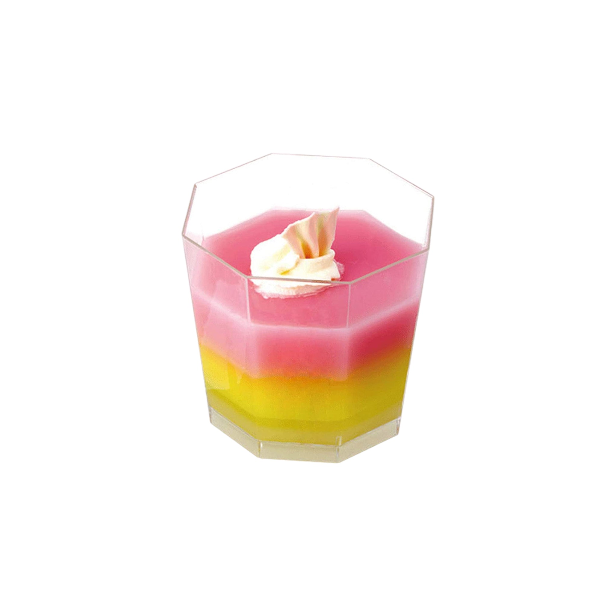 Acrylic Mini Dessert Cup 180ml with Lid 25pack
