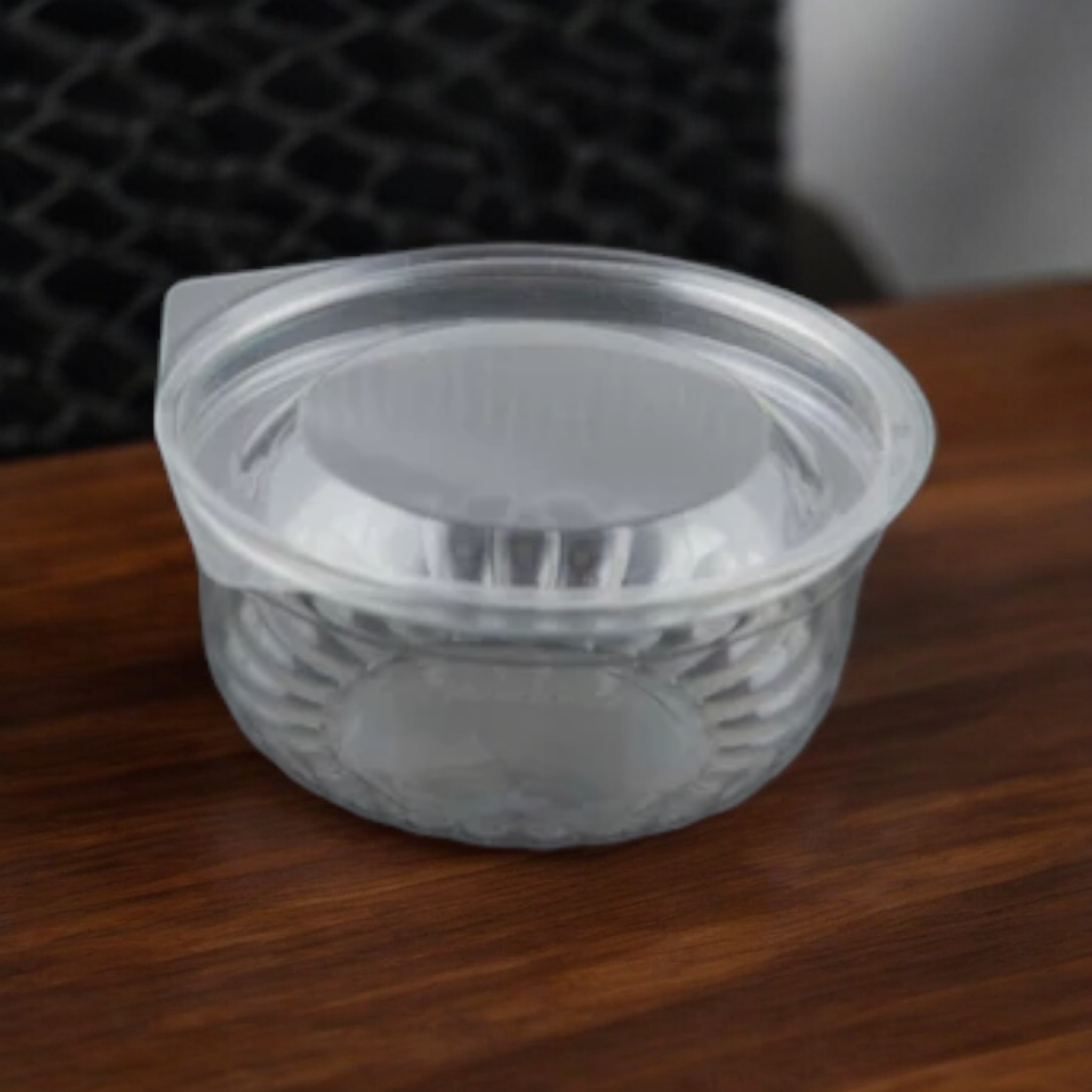 Plastic Disposable Dessert Tubs with Lid - Small Thermos Container 9cmx5cm L42N Fits G51 Lid 10pack