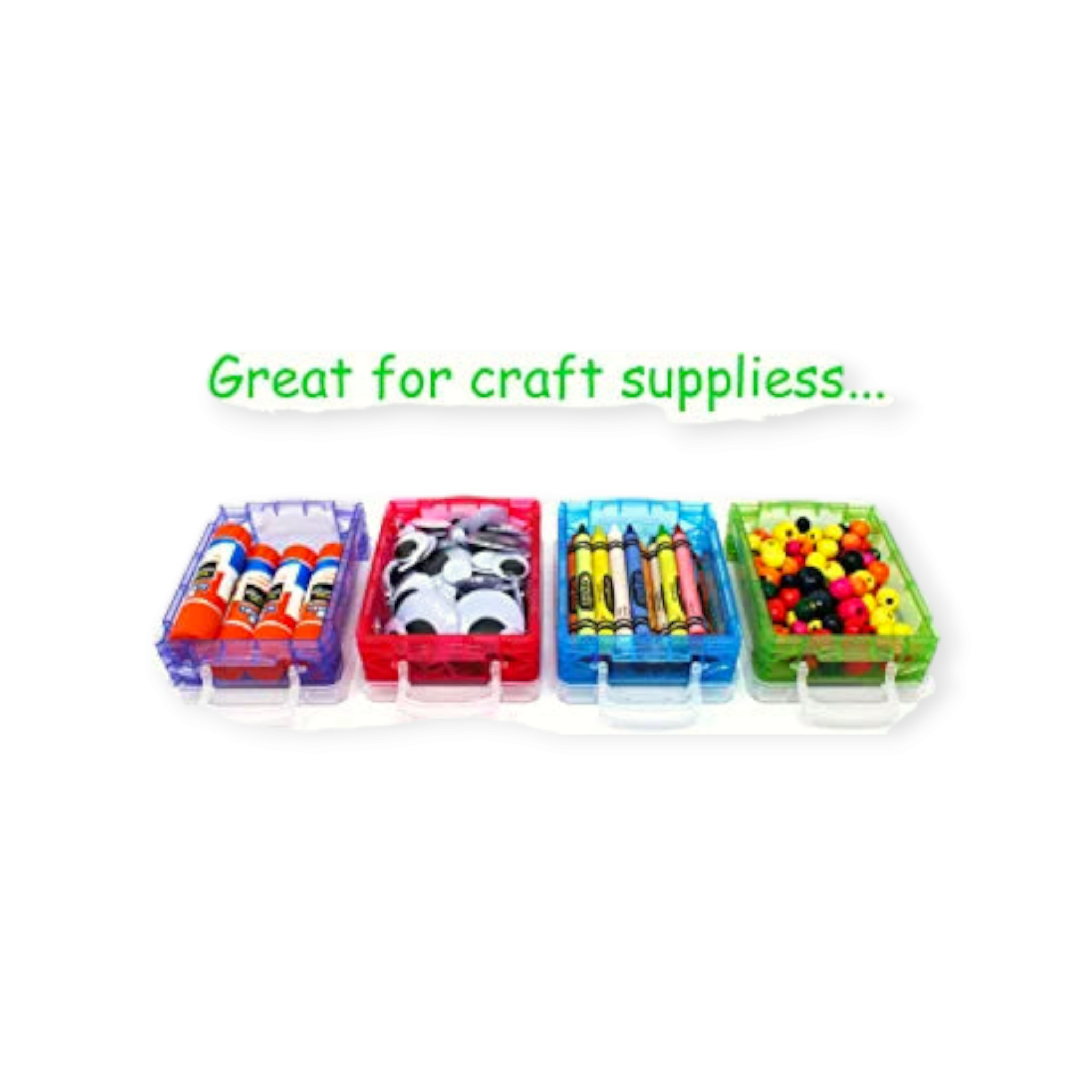 Nu Ware Mini Plastic Storage Box 300ml 205x80x70mm S/2