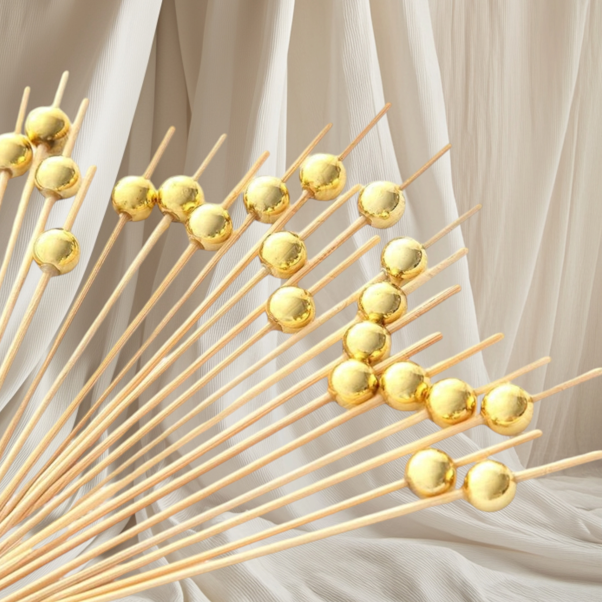 Wooden Cocktail Picks 12cm 50pack