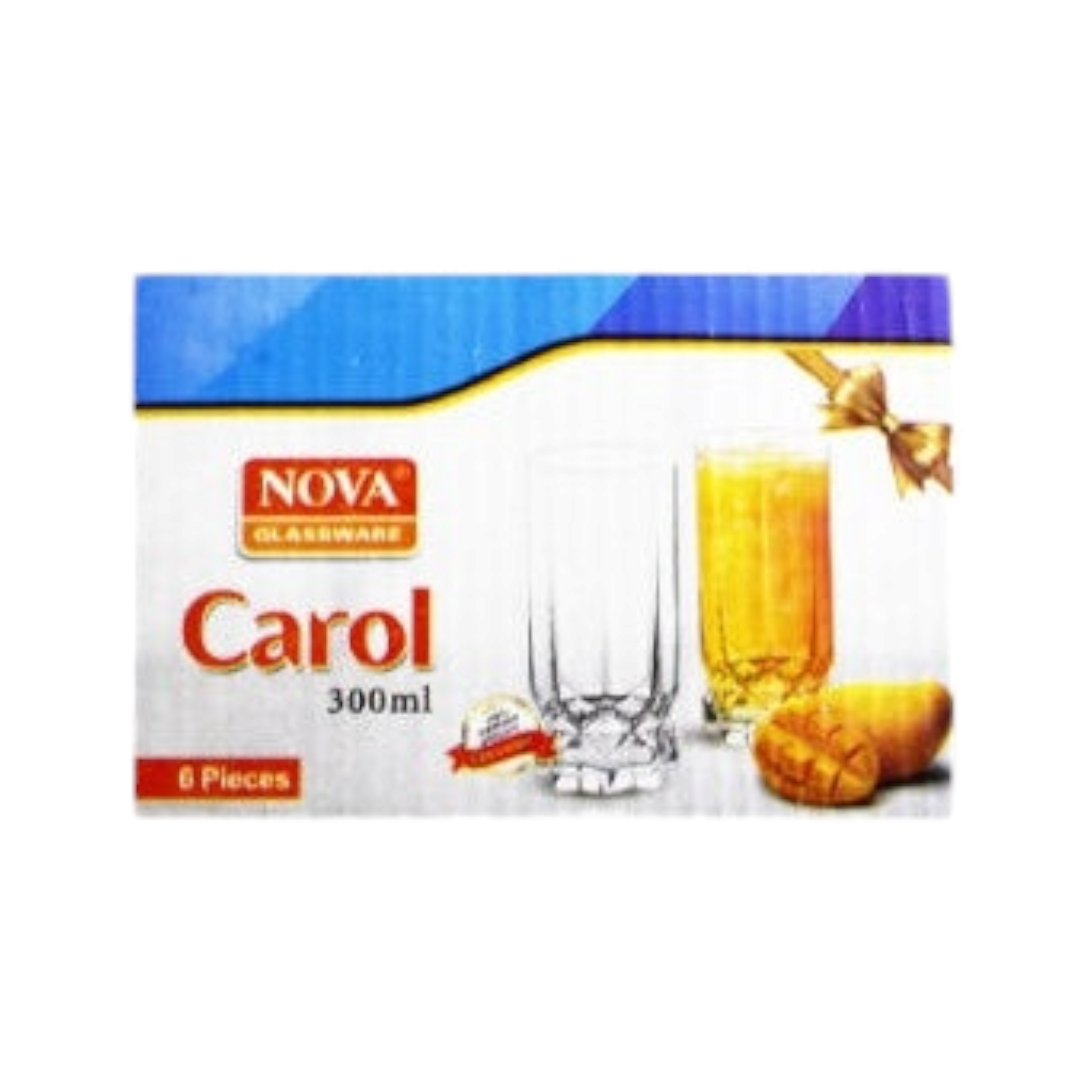 Carol Hiball Glass Tumbler 300ml 6pack TNV030-6