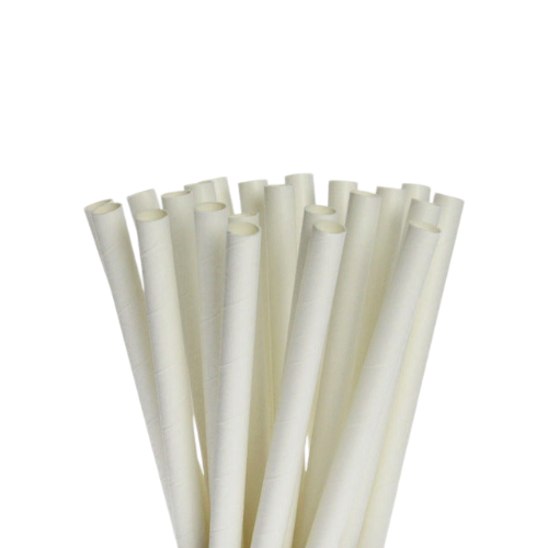 Disposable Paper Straws 8mm Wrapped 1000pack