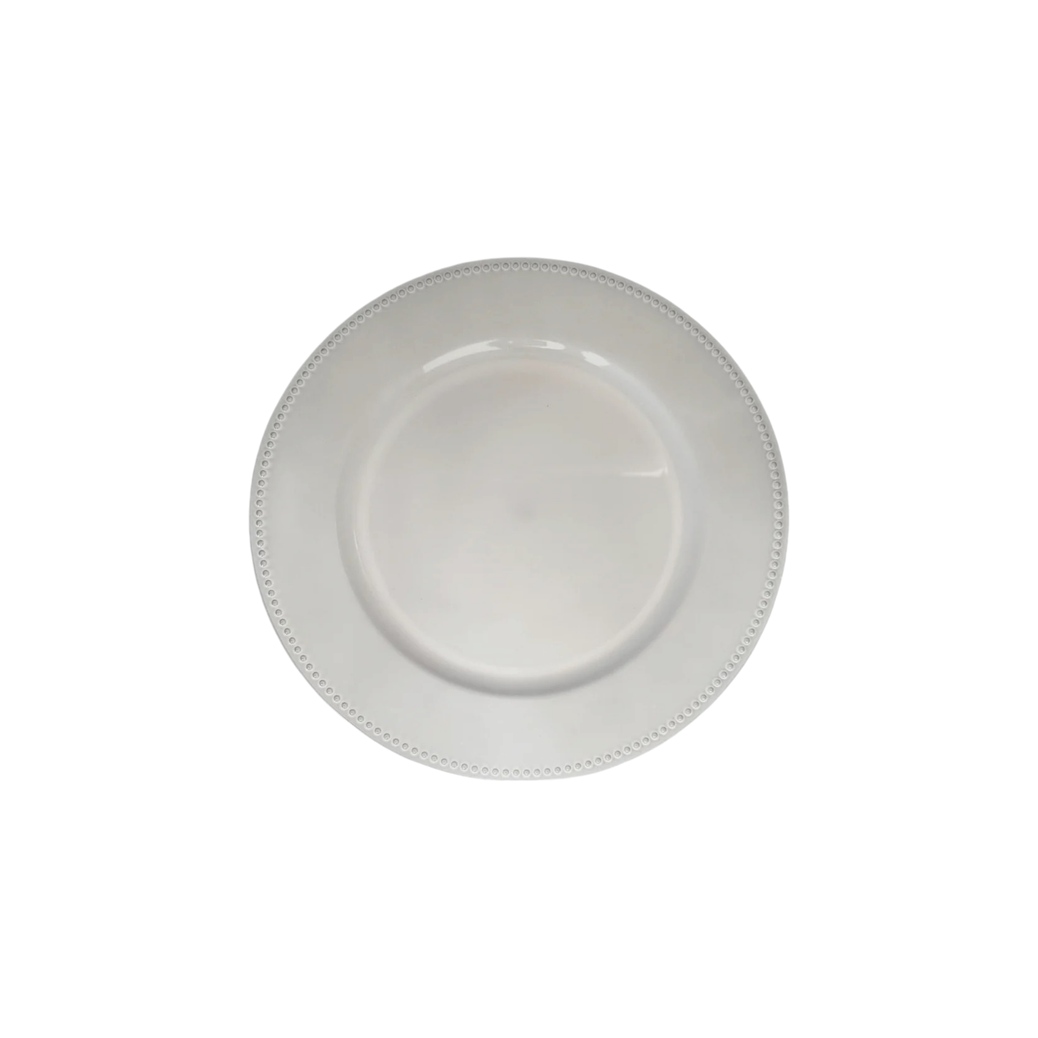 Underplate White Beaded Plastic 33cm