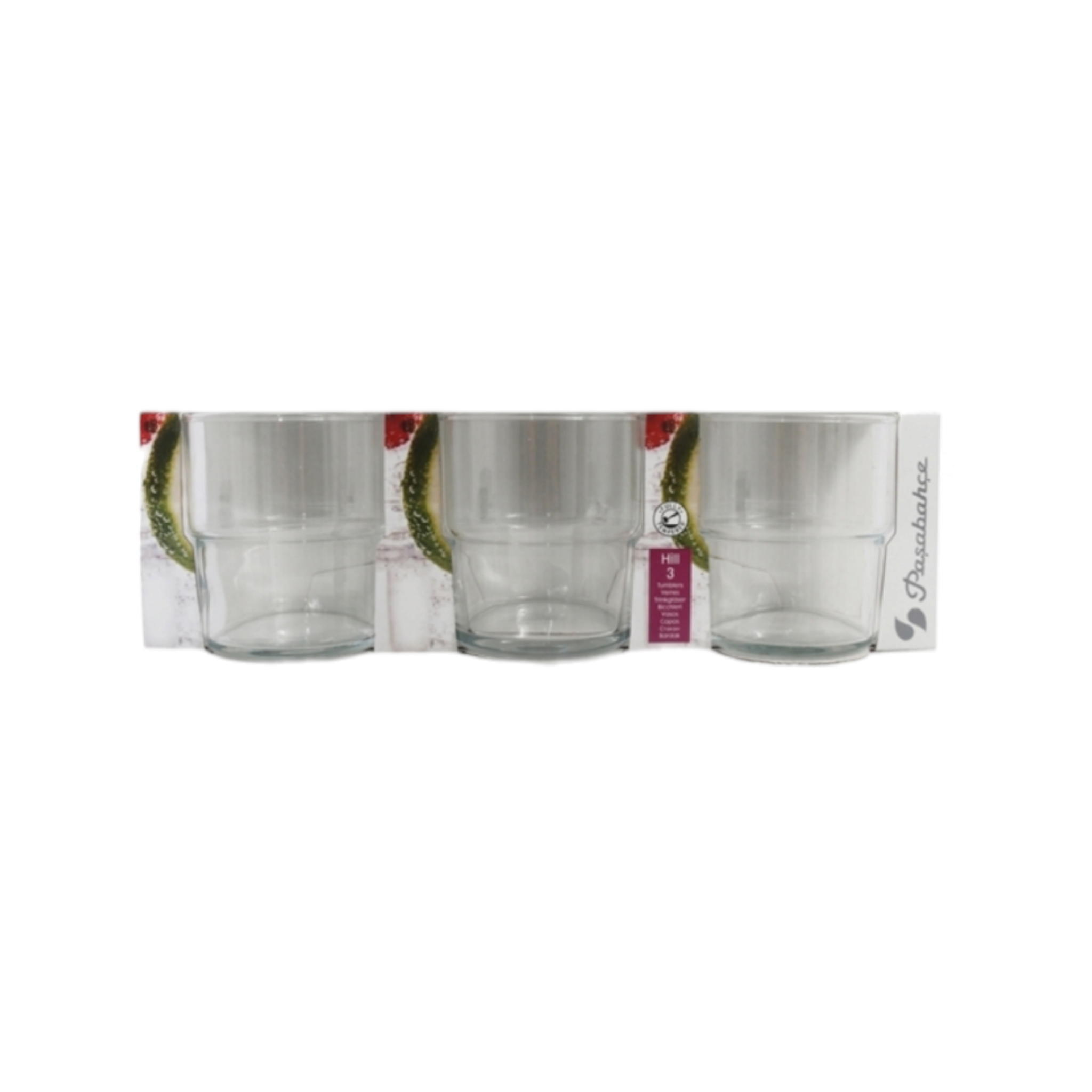 Pasabache Hill Old Fashioned Glass Tumbler 300ml Whisky 3pack