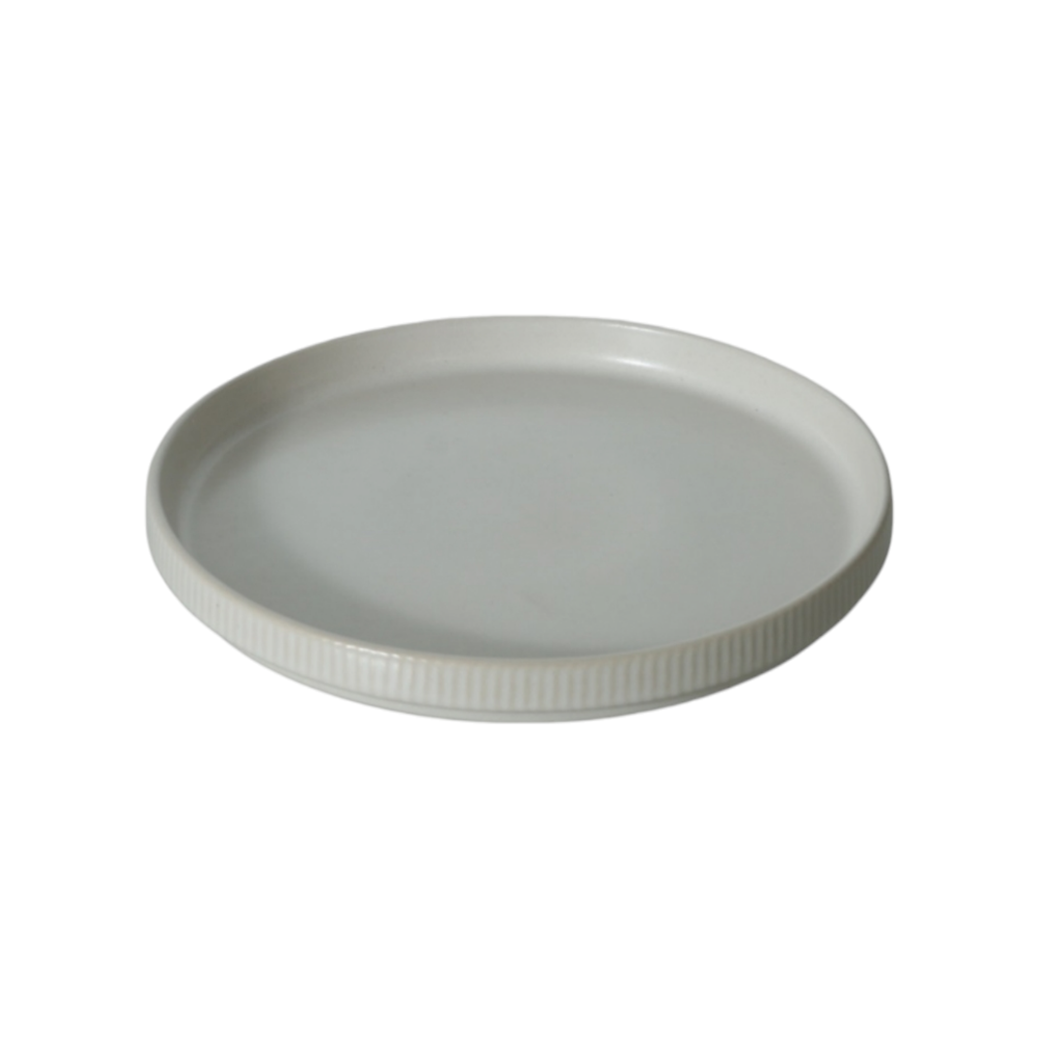Cera Rib Dinner Plate Grey 25x2.4cm