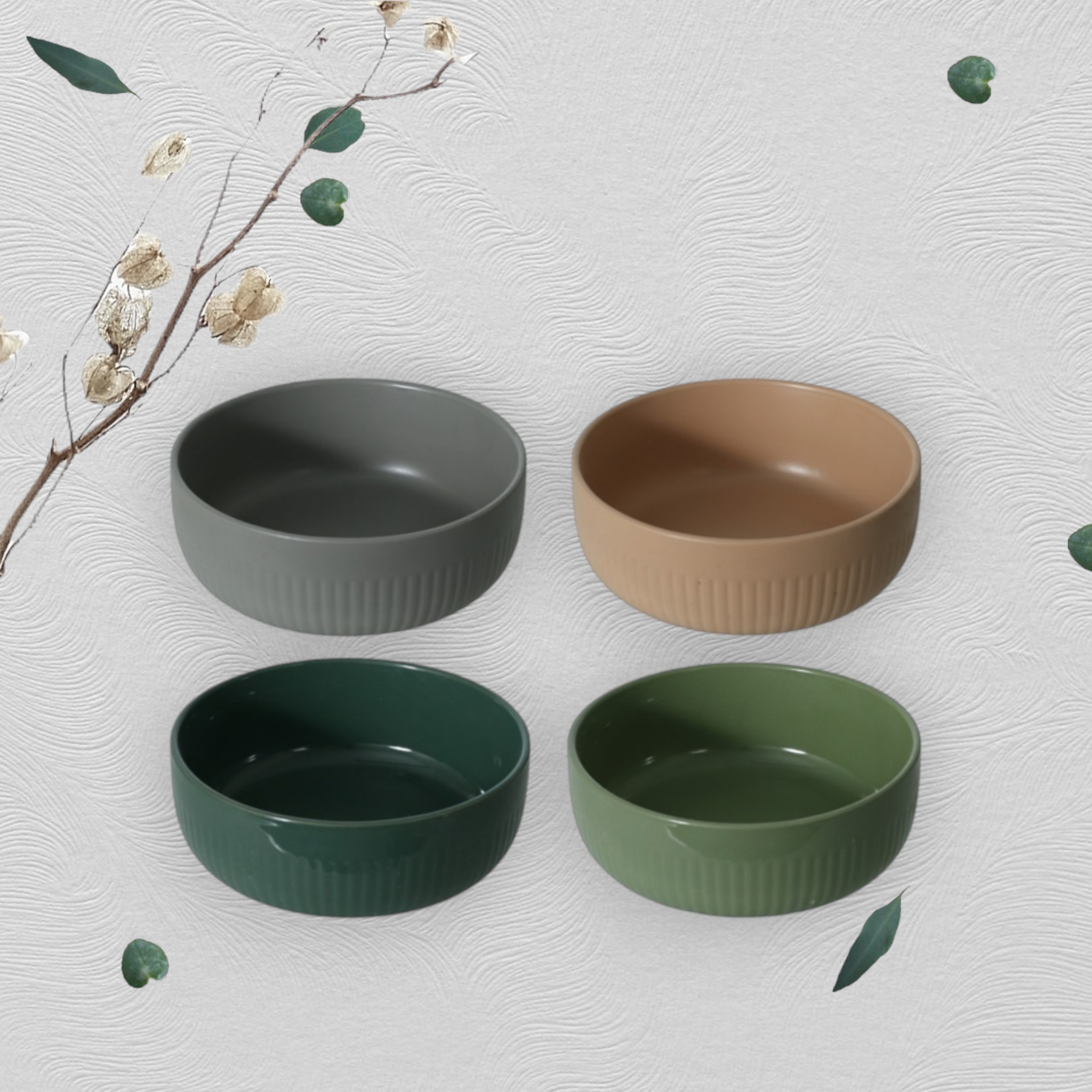 Cera Cereal Bowl Assorted 4pack