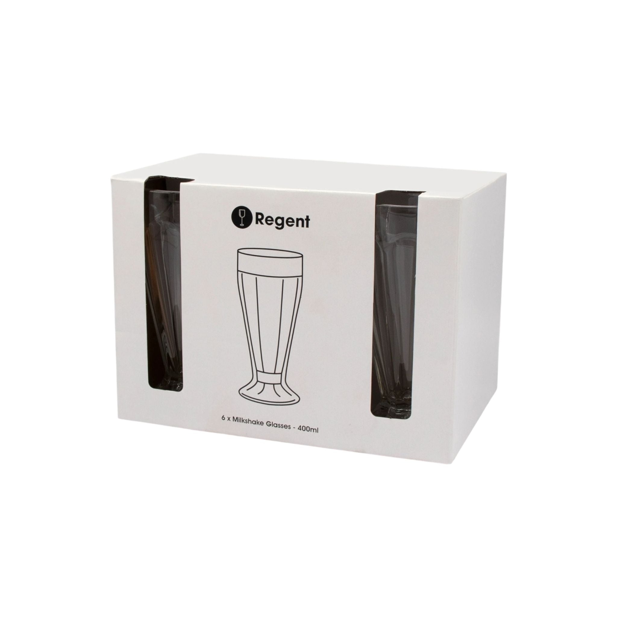 Regent Milkshake Glass Tumbler 400ml 6pack 12119