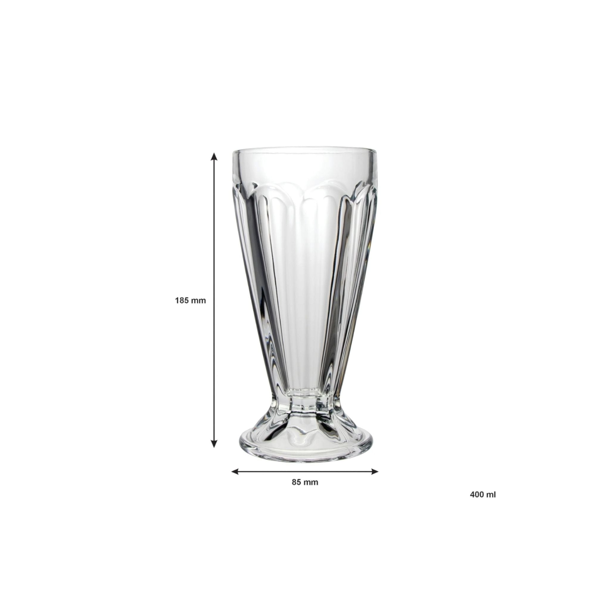 Regent Milkshake Glass Tumbler 400ml 6pack 12119
