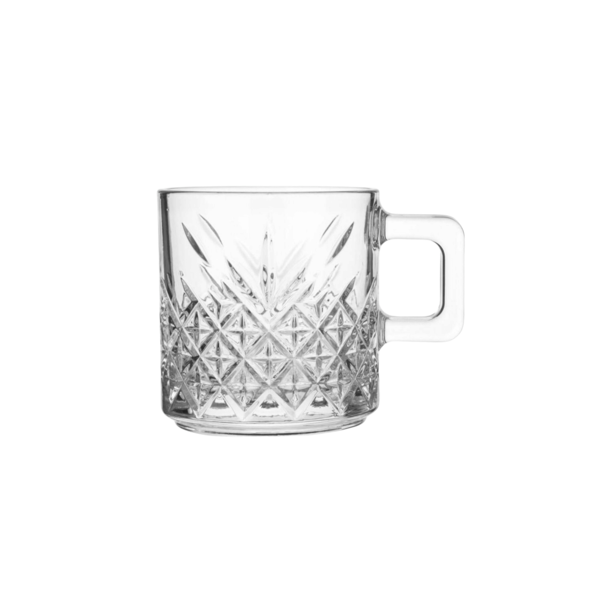 Pasabahce Timeless Handelded Espresso Coffee Mug 195ml 2pack