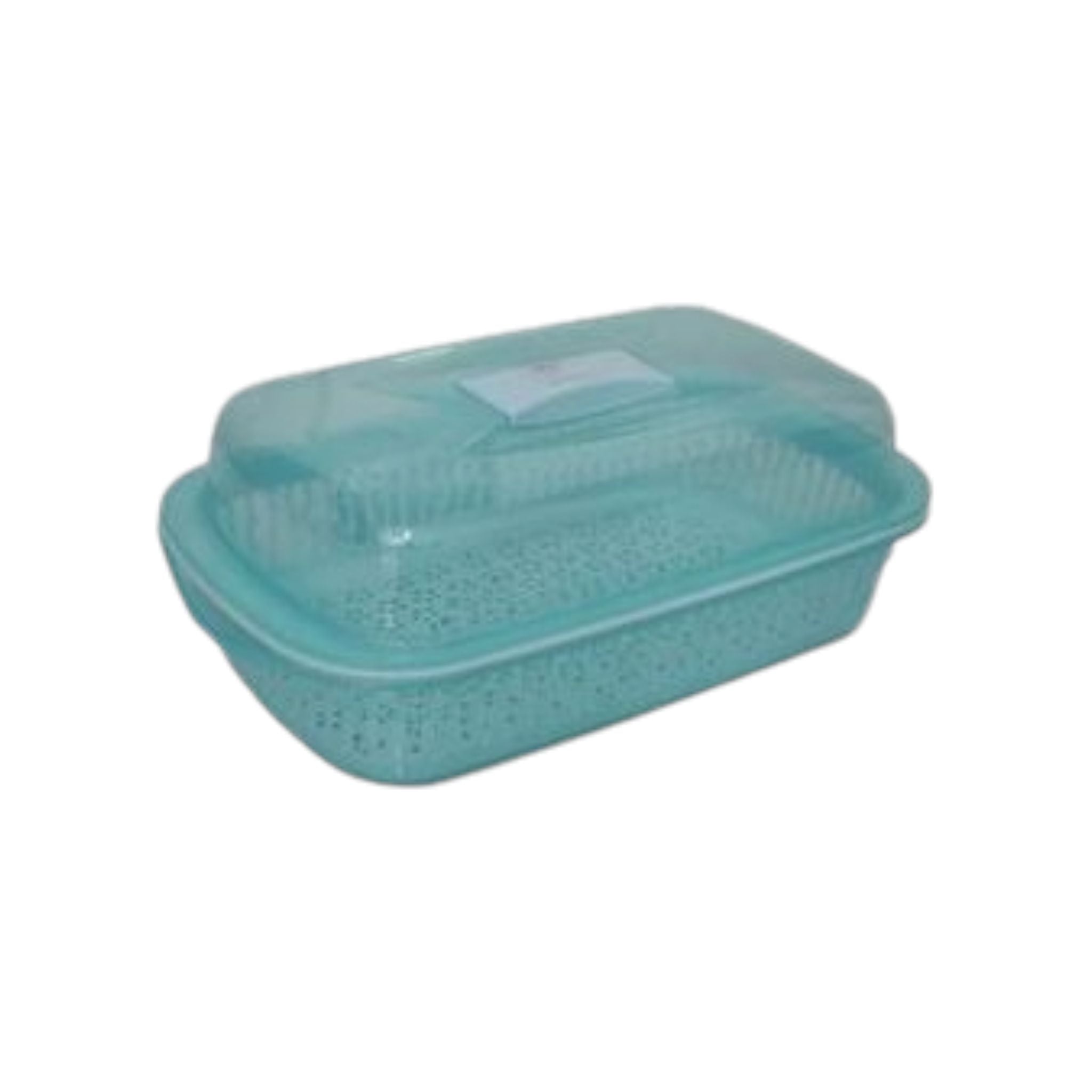 Plastic Storage Food Saver Basket Large with Clear Dome Lid 441 41x29.5x8cm