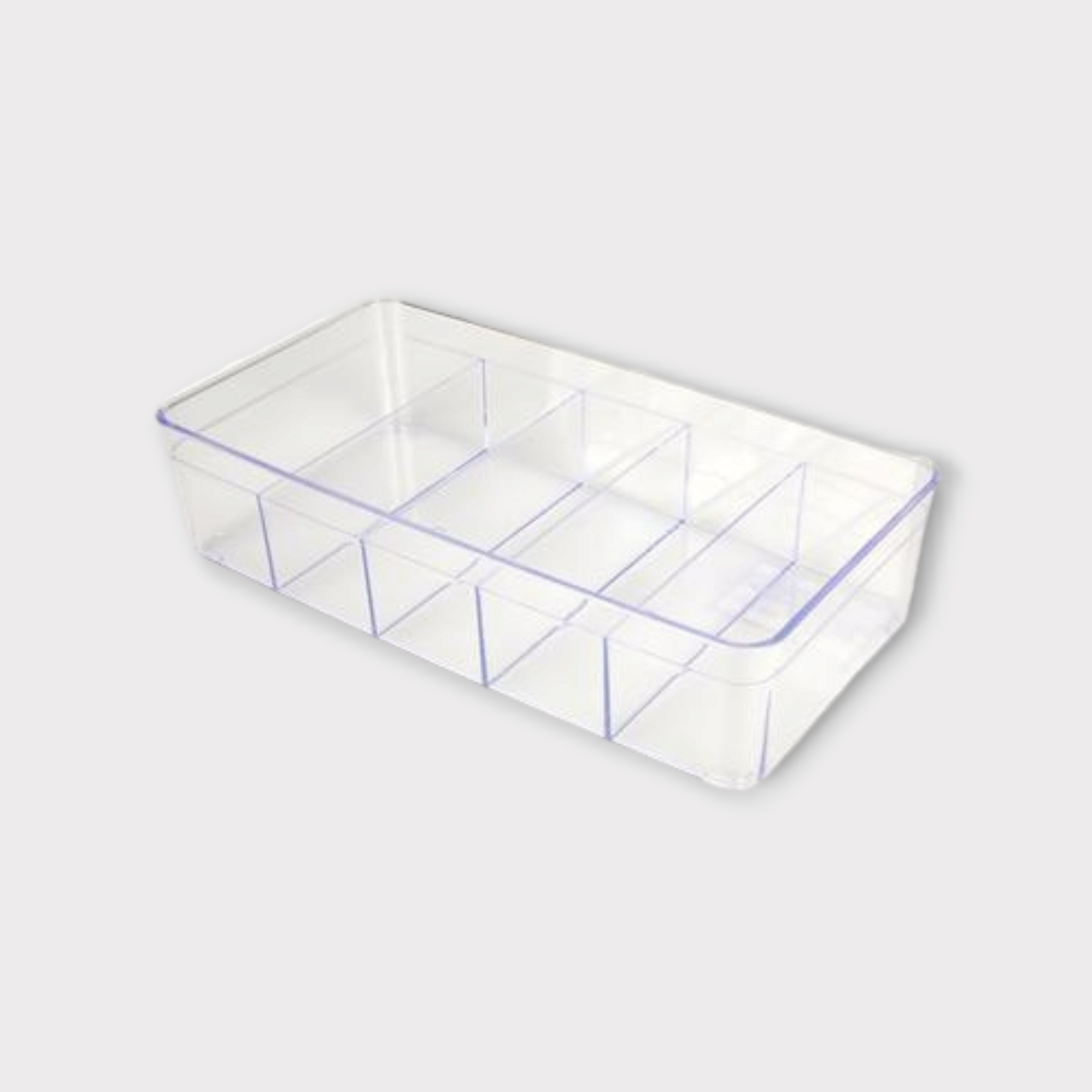 Emsan Plastic Organiser 5-Division Clear 30x16x7.5cm