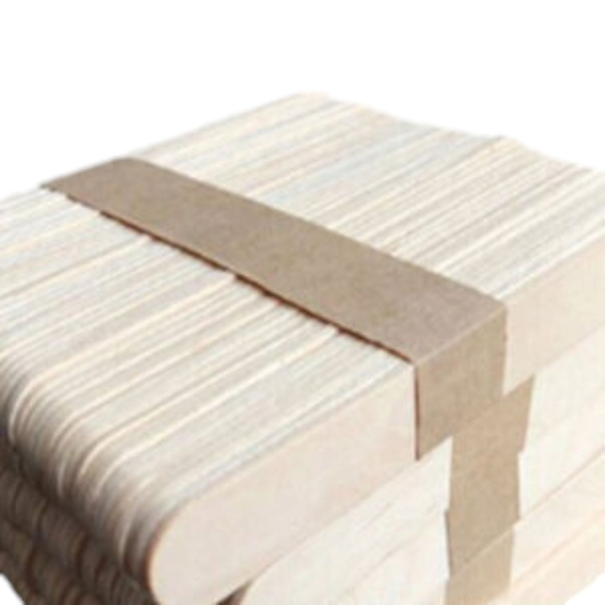 Disposable Wooden Spatula Ice Cream Popsicle Sticks 50pc