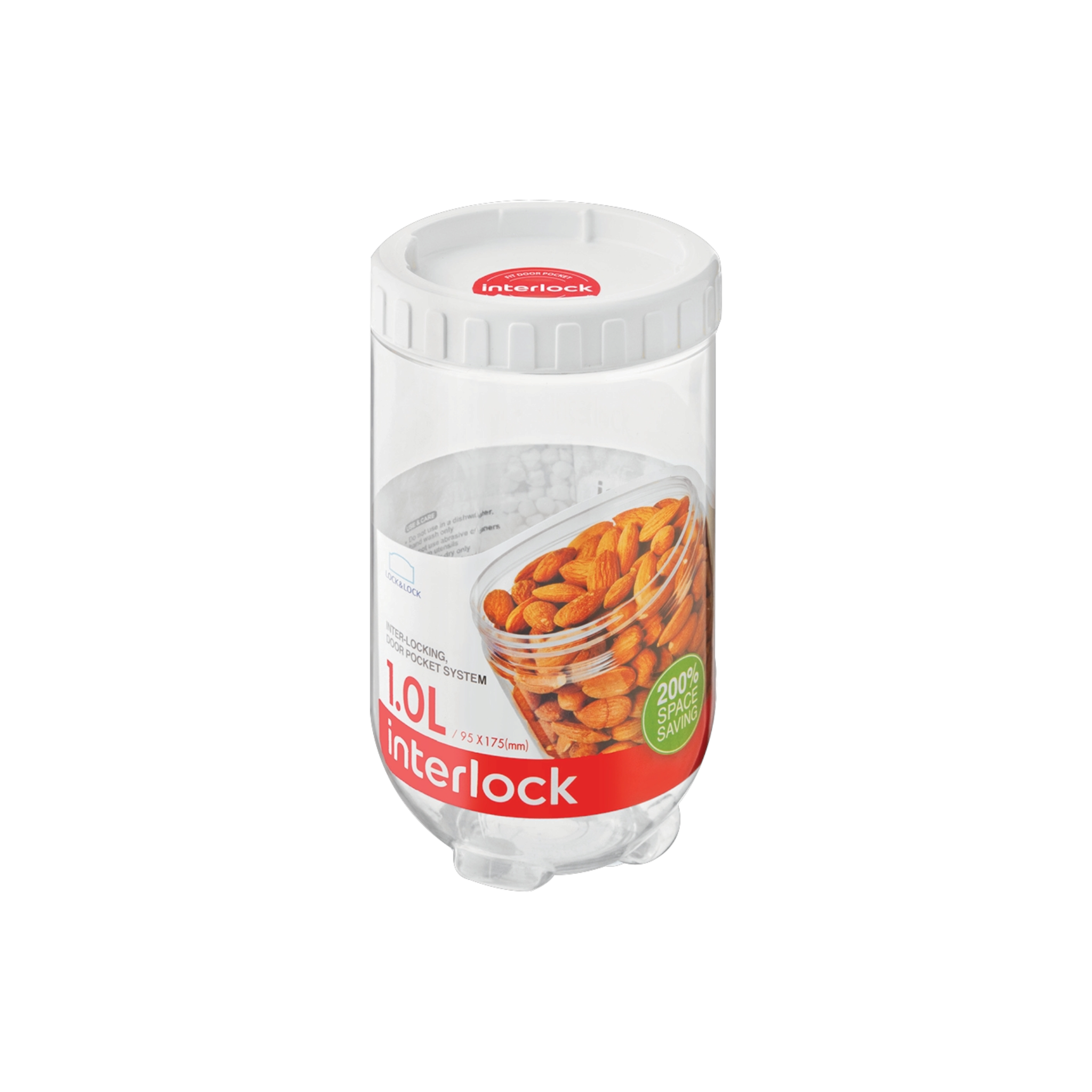 1L LocknLock Interlock Container White INL302
