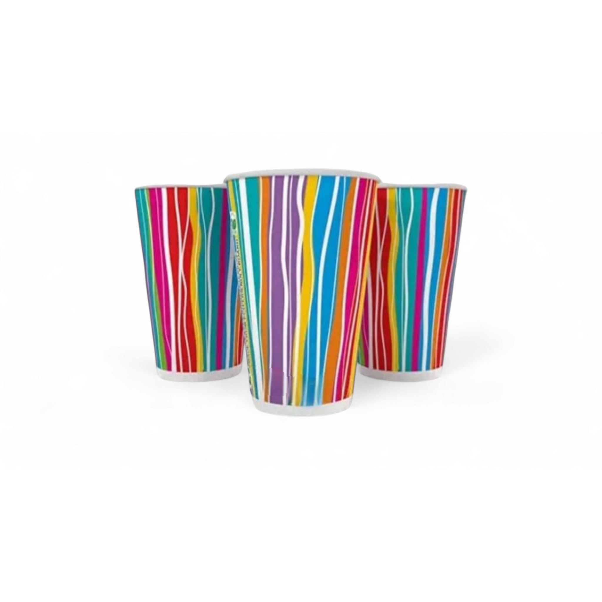 250ml Vending Paper Coffee Cups Disposable Single Wall Patterned 5pack