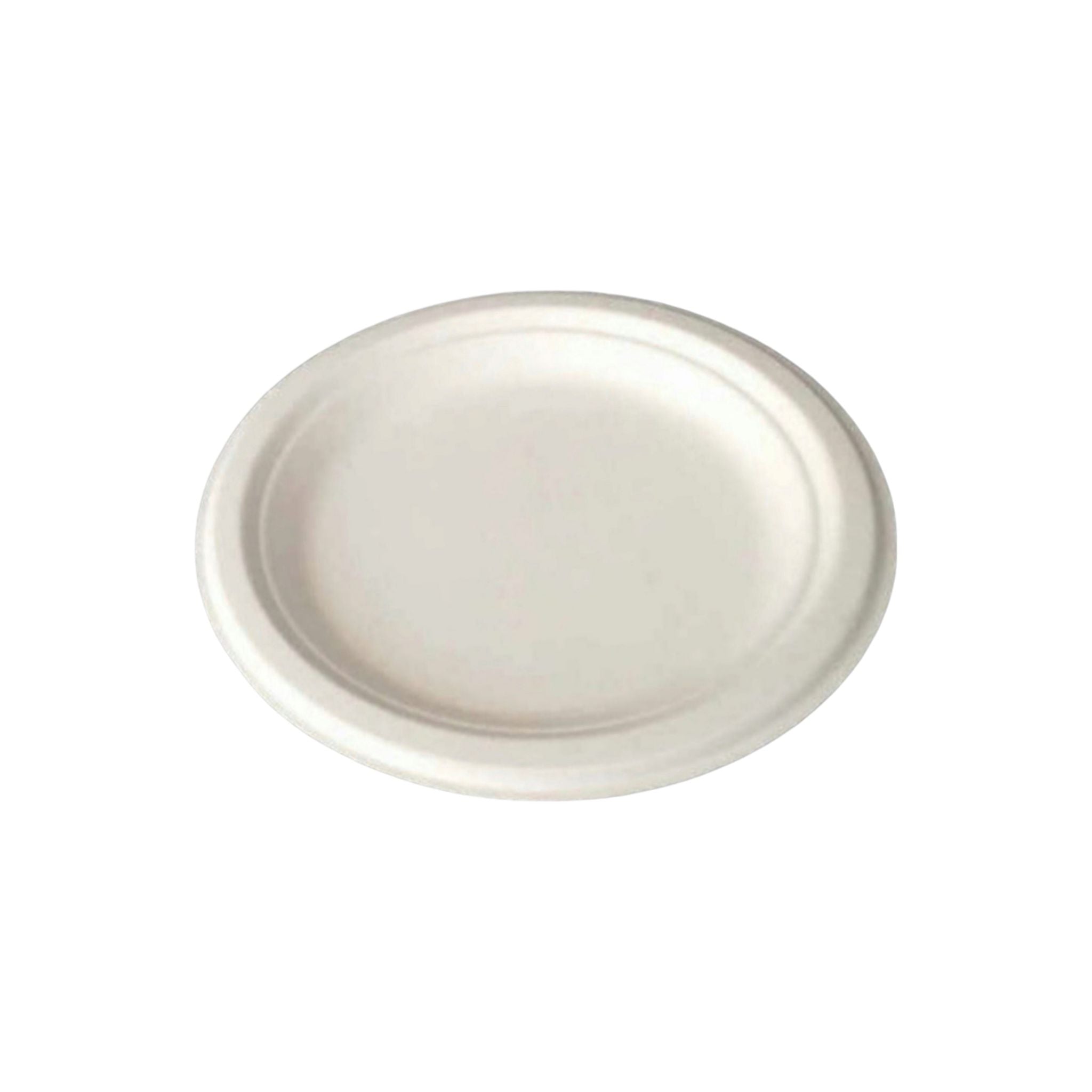 Biodegradable Bagasse Takeaway Plate Round 25cm