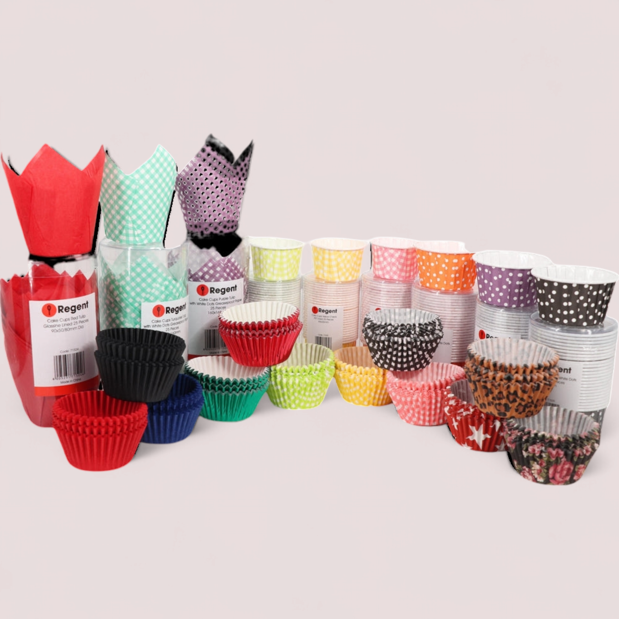 Regent Cake Cups Brown And Black Leaopard Print 50pack 71516