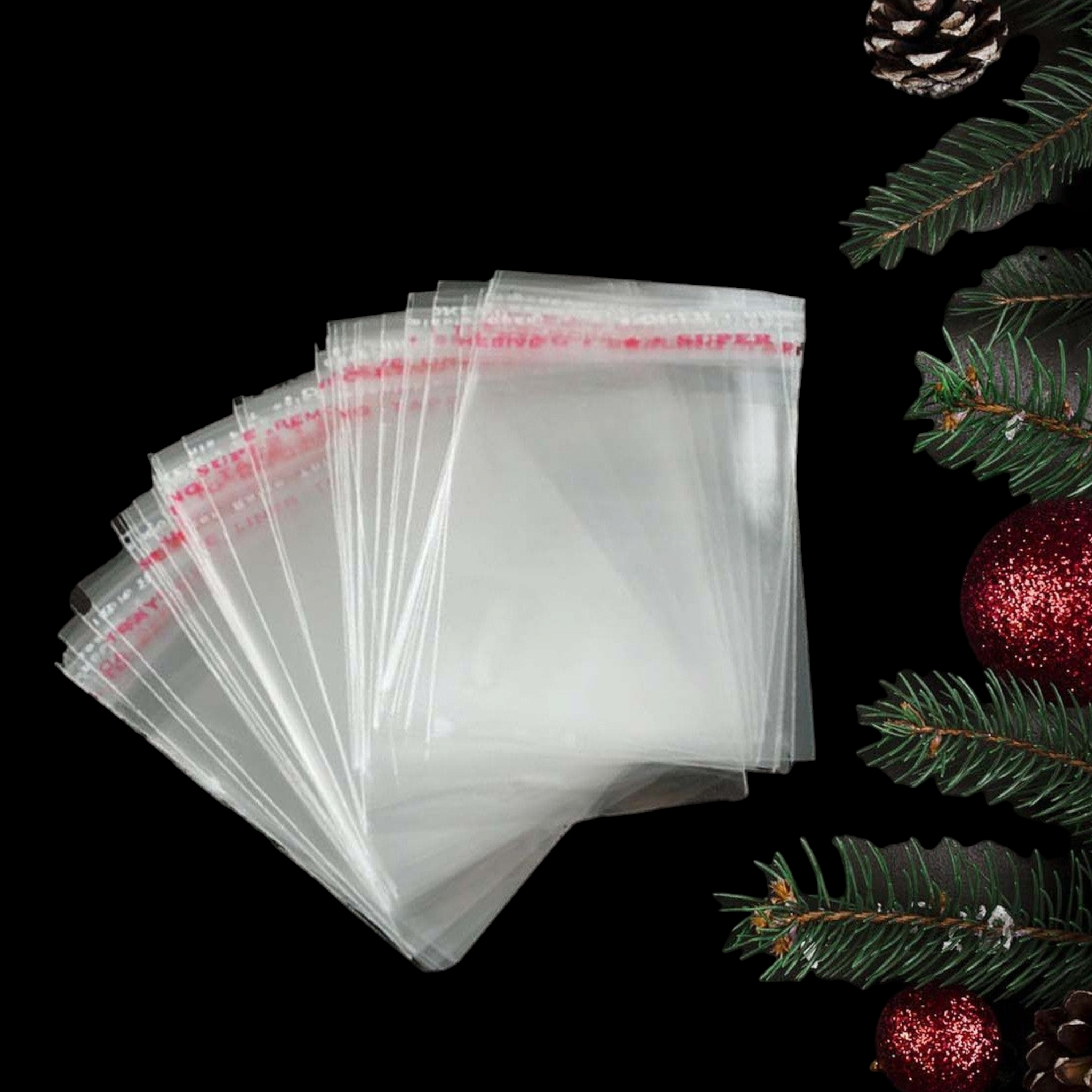 Polyprop Cellophane Selfseal Bags 6.5x15cm 30mic 100pack