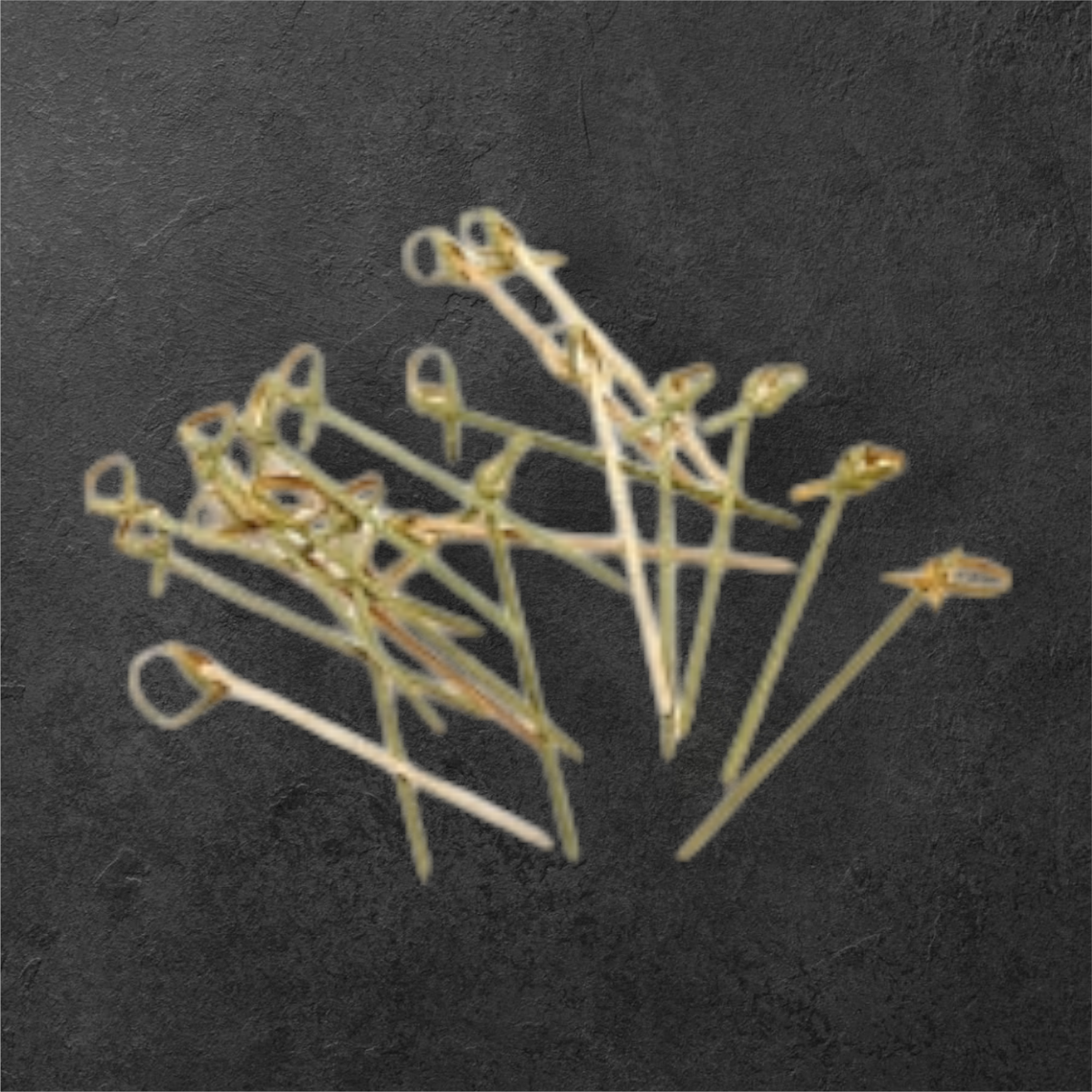 Knotted Bamboo Skewers 90mm Green 100pack