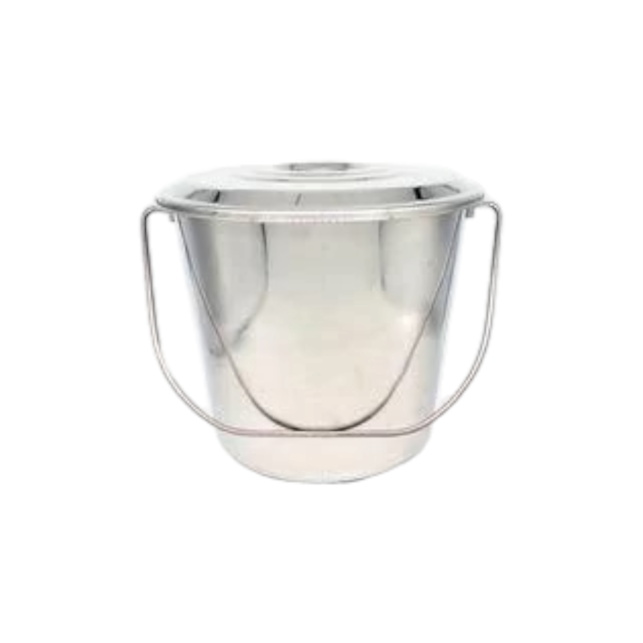 Steel King 15L Bucket with Lid Stainless Steel