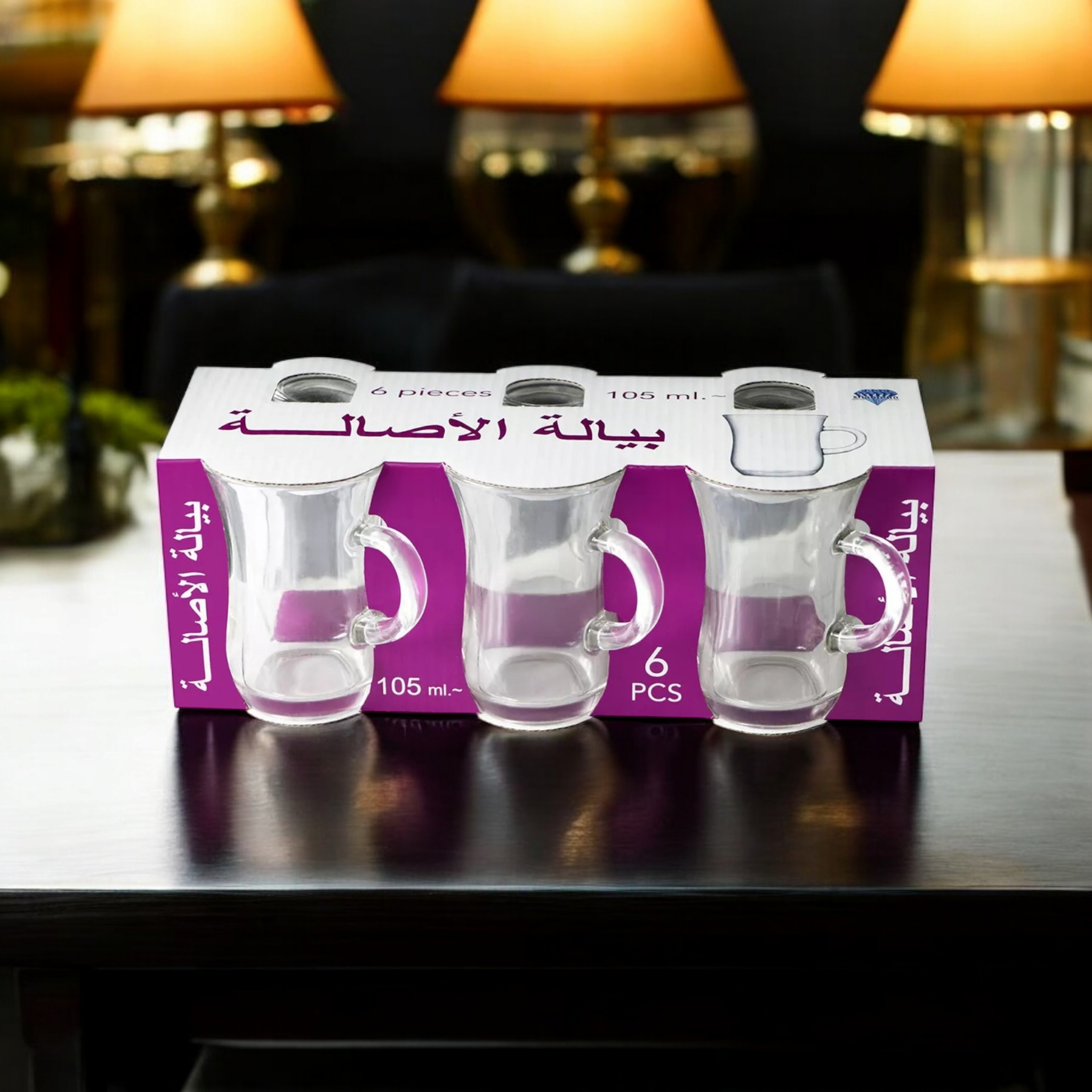 Turkish Tea Glass Cup 105ml Arab Coffee Espresso Tumblers 6pack