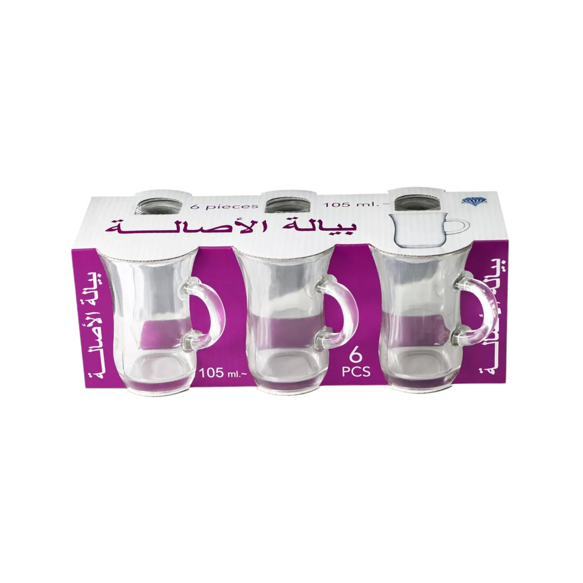 Turkish Tea Glass Cup 105ml Arab Coffee Espresso Tumblers 6pack