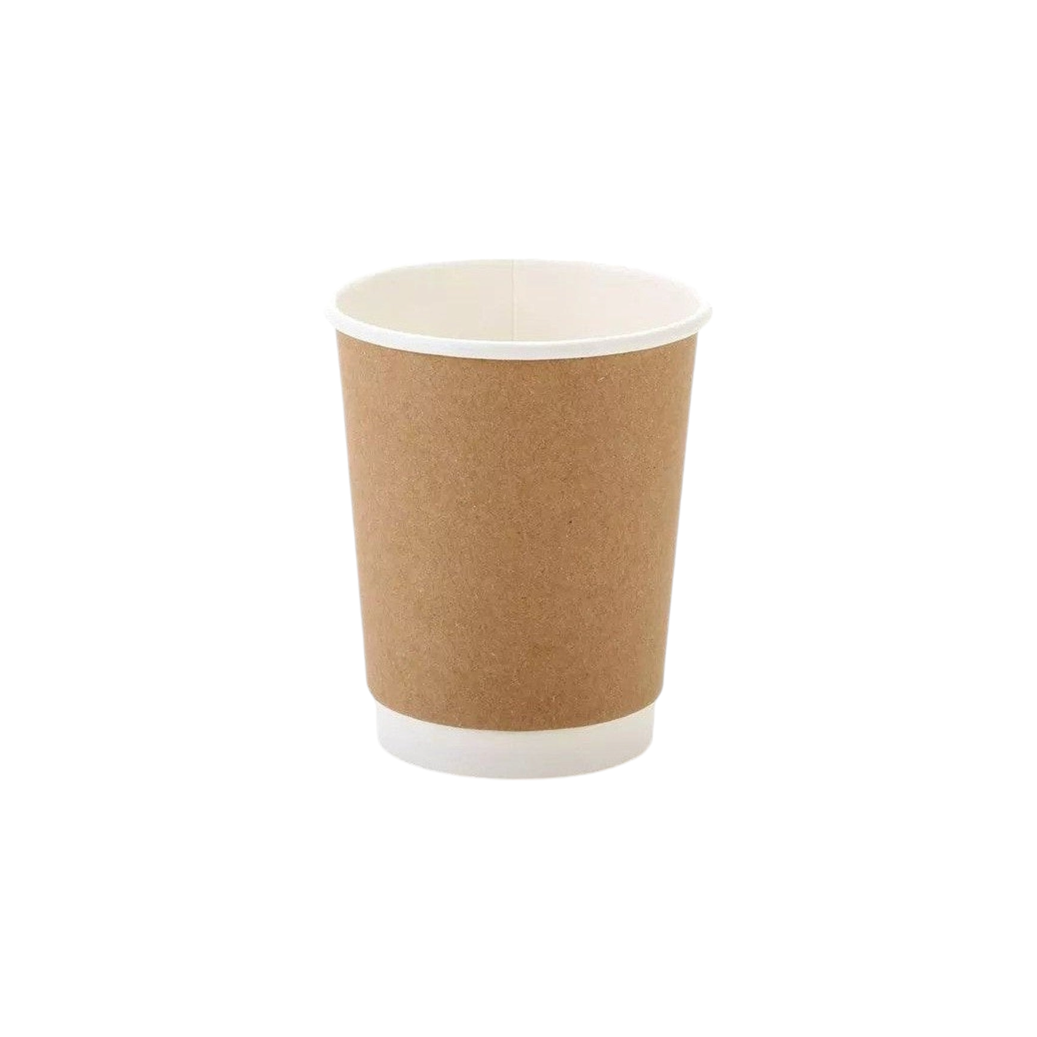 250ml Vending Kraft Paper Coffee Cups Disposable Single Wall 5pack