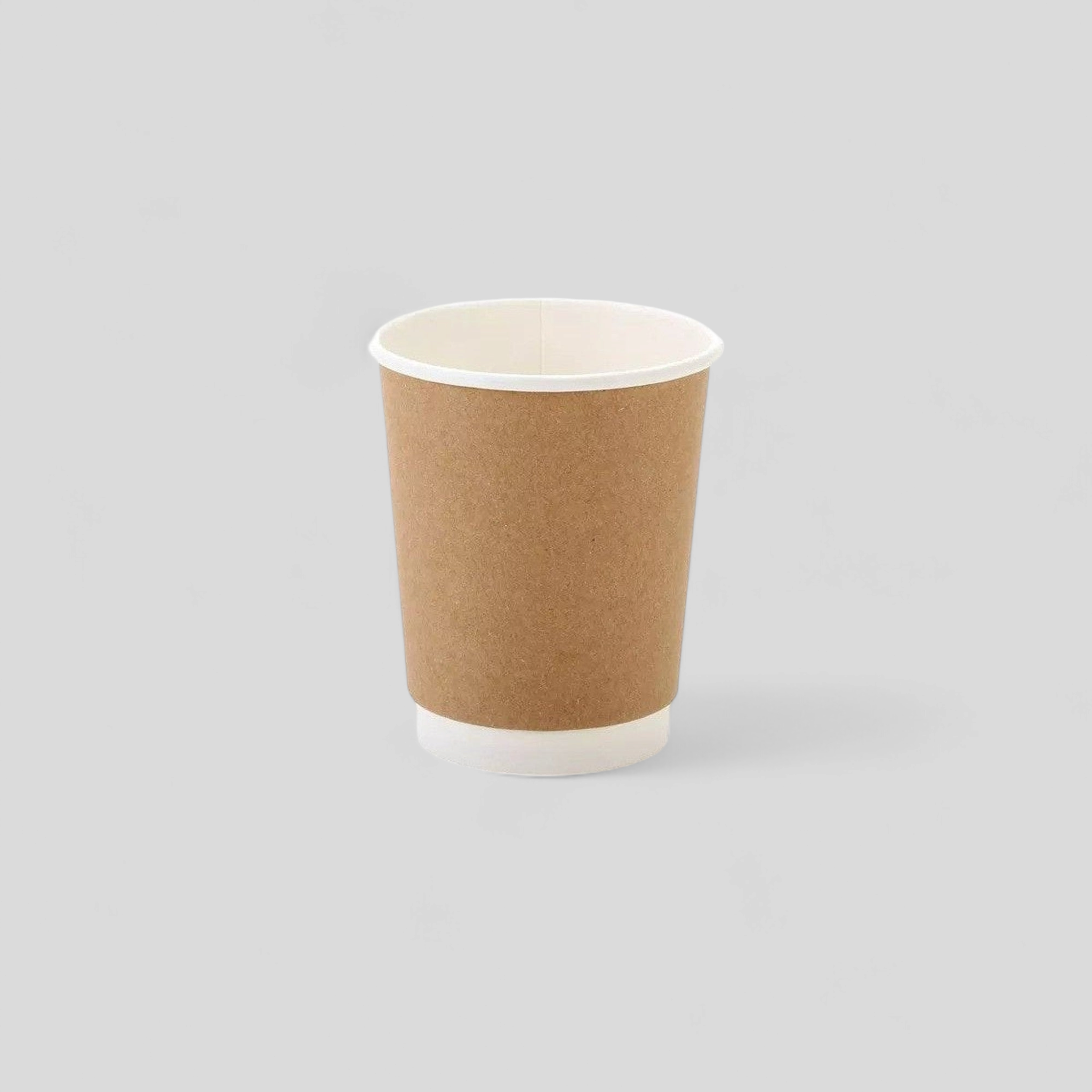 250ml Vending Kraft Paper Coffee Cups Disposable Single Wall 5pack