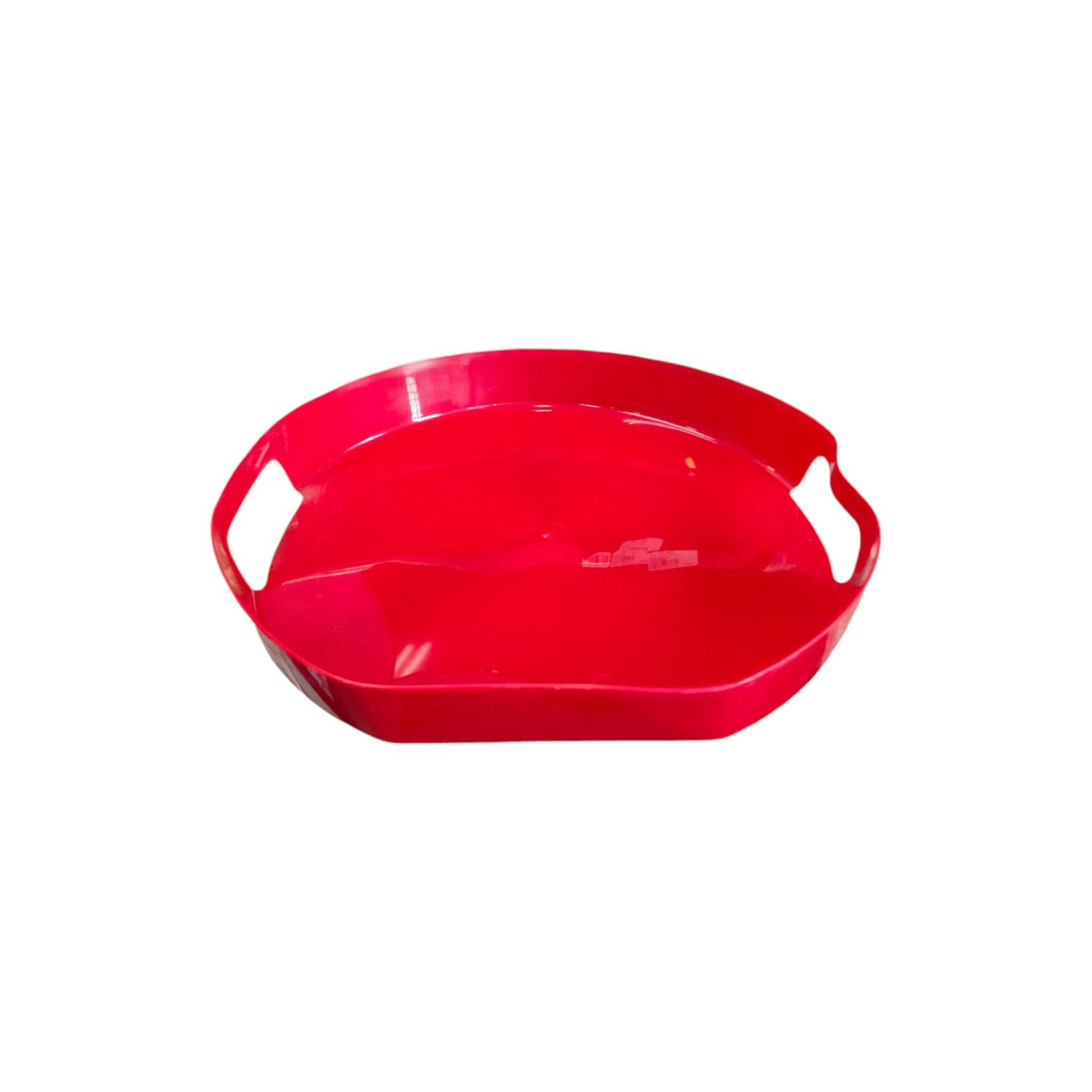Plastic Serving Tray Round with Handles