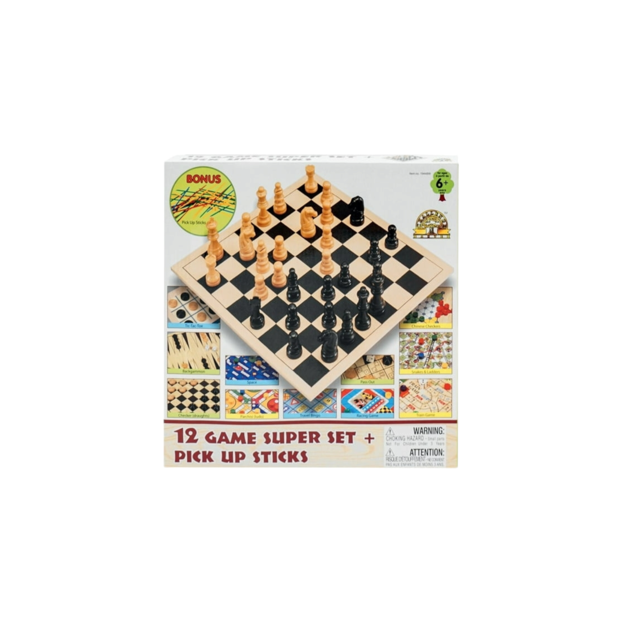 First Learning 12-Game Super Set and Pick Up Sticks