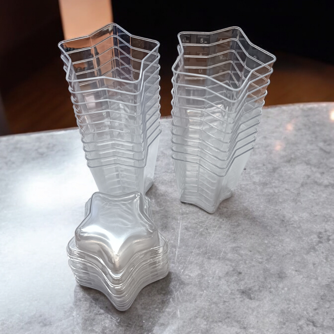 Acrylic Mini Dessert Cup 135ml 20pack with Lid