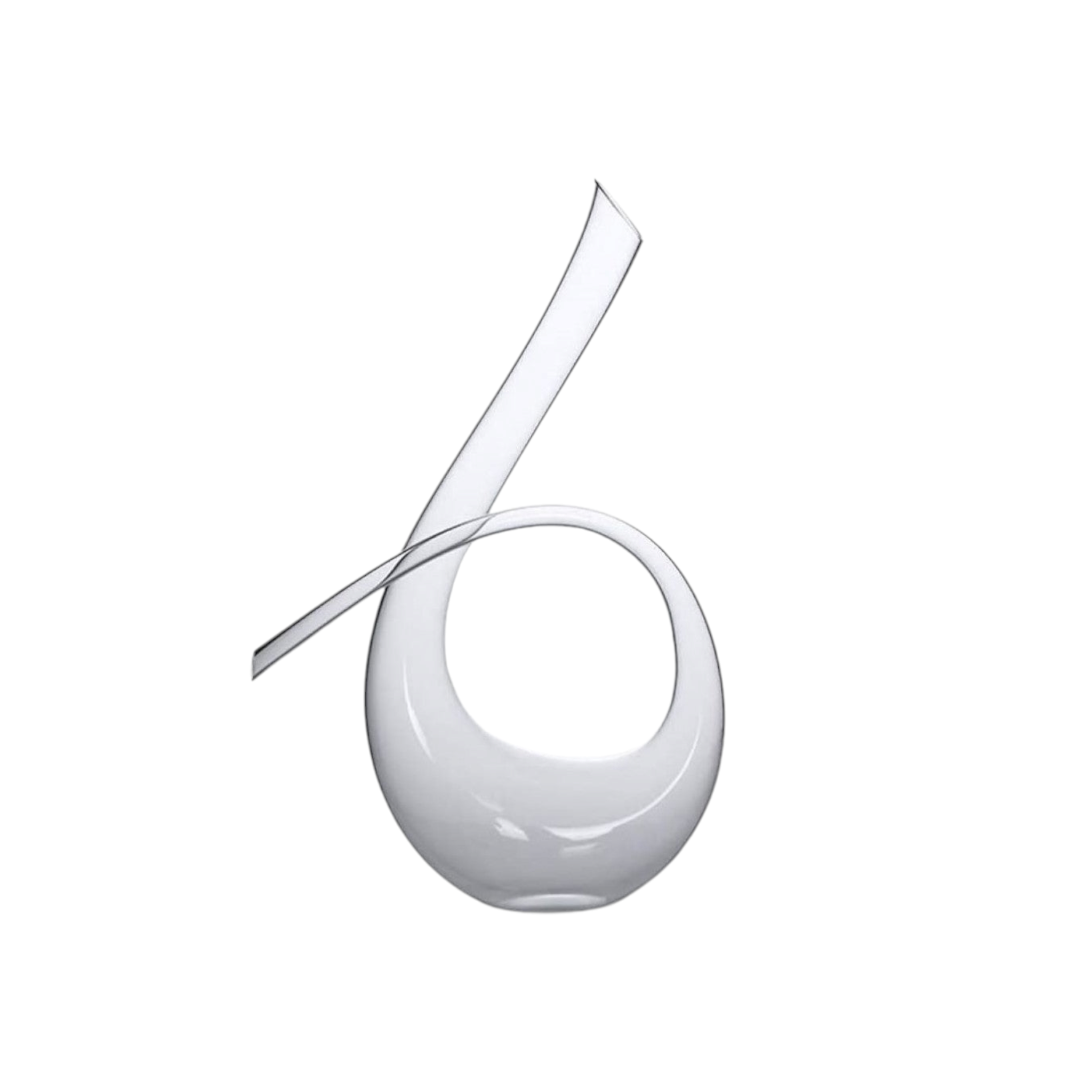 Glass Decanter 37x21cm Swan Shaped RVT614