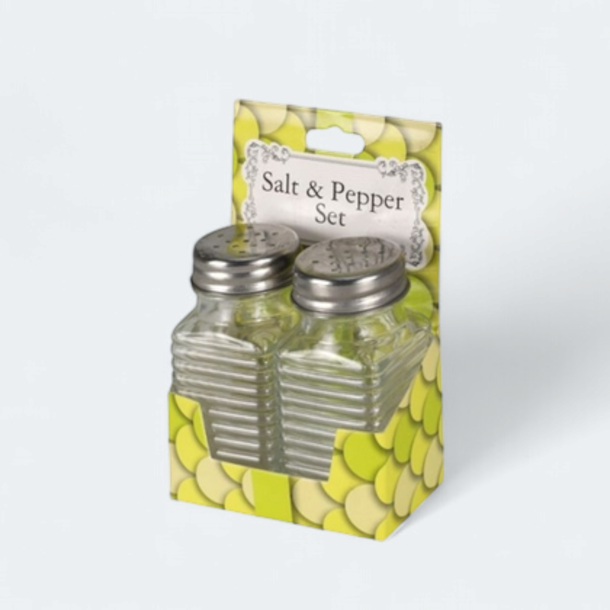 Glass Condiment Salt & Pepper Shaker 2pc Set