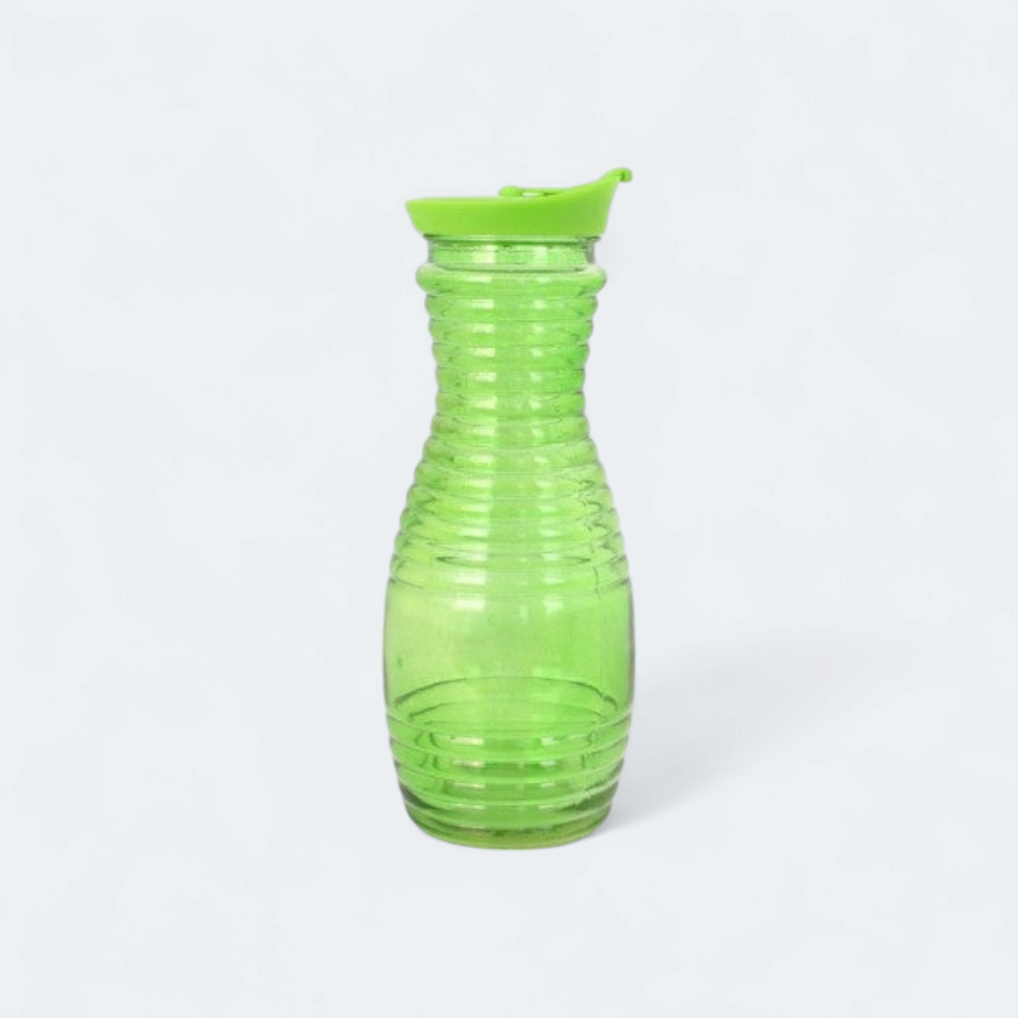Glass Water Bottle with Plastic Lid 28x8cm