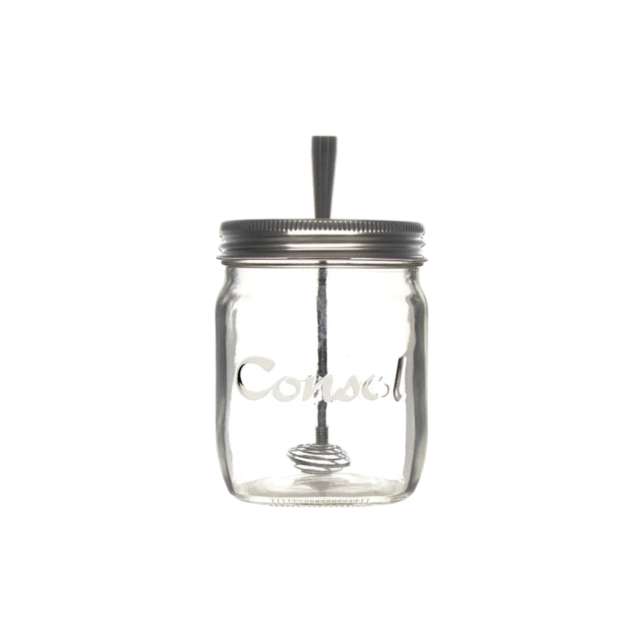 Regent Honey Jar 500ml with Stainless Steel Honey Drizzler 31392