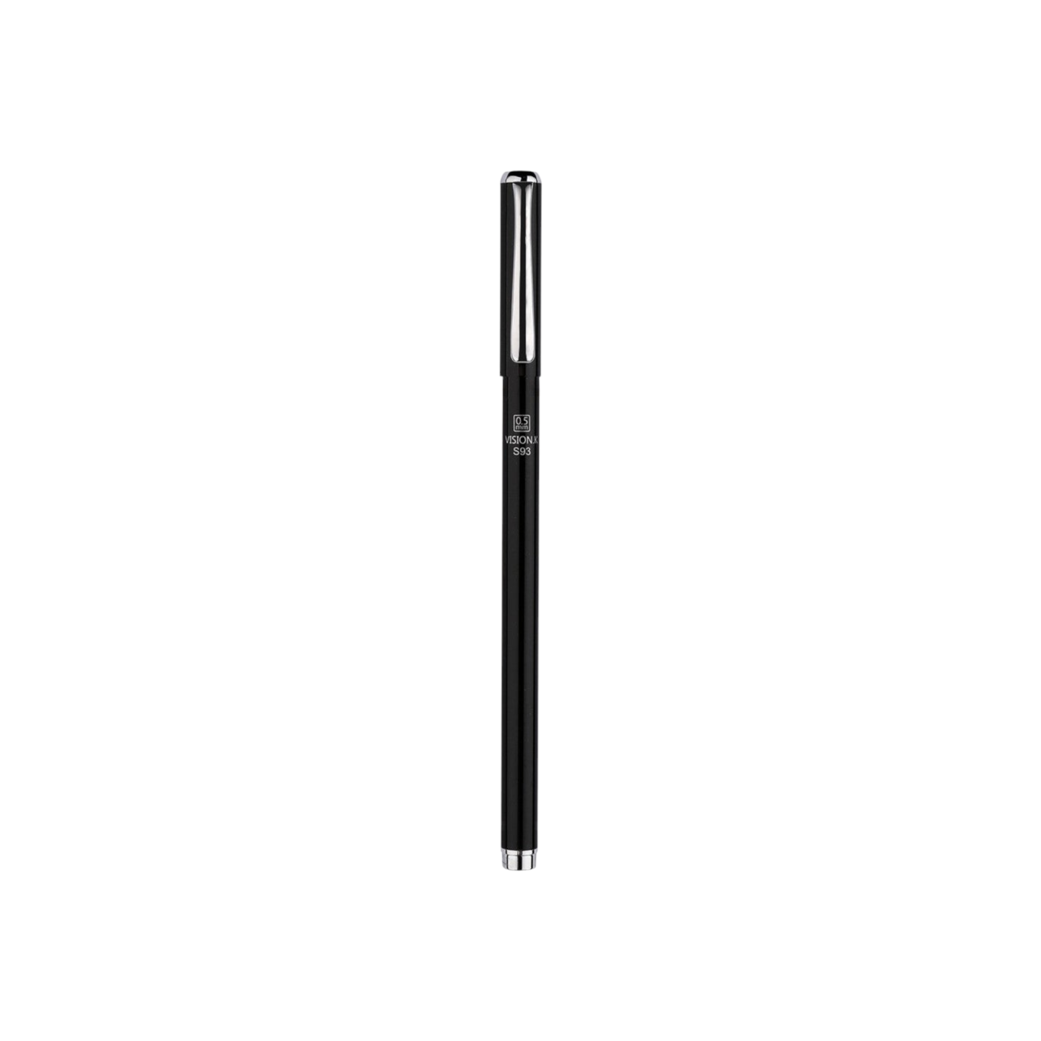 Deli Metal Gel Pen Bullet Tip 0.5mm Black S93 1pc