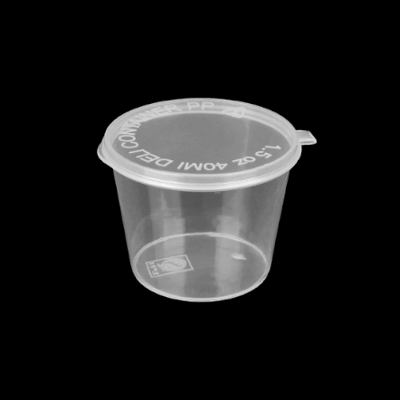 30ml Sauce Tub Hinged Tight Lid 25pack