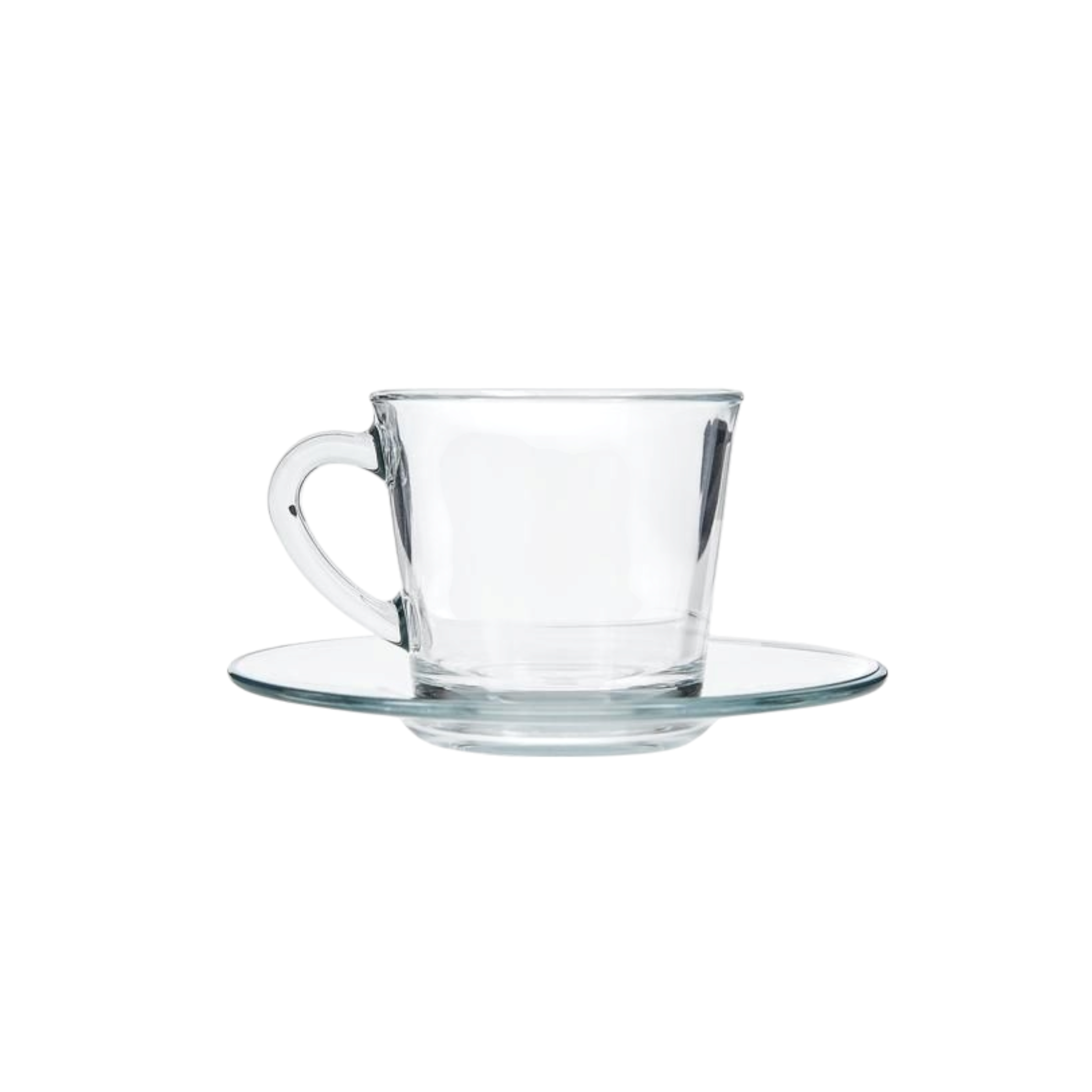 Pasabahce Espresso 190ml Tea Cup & Saucer 6pc Set Basic 24215