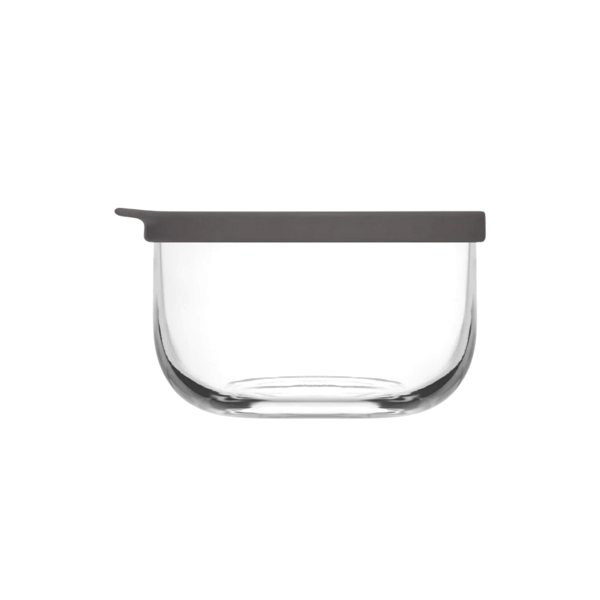 Lav Glass Bowl 380ml with Grey Lid 380ml SGN942