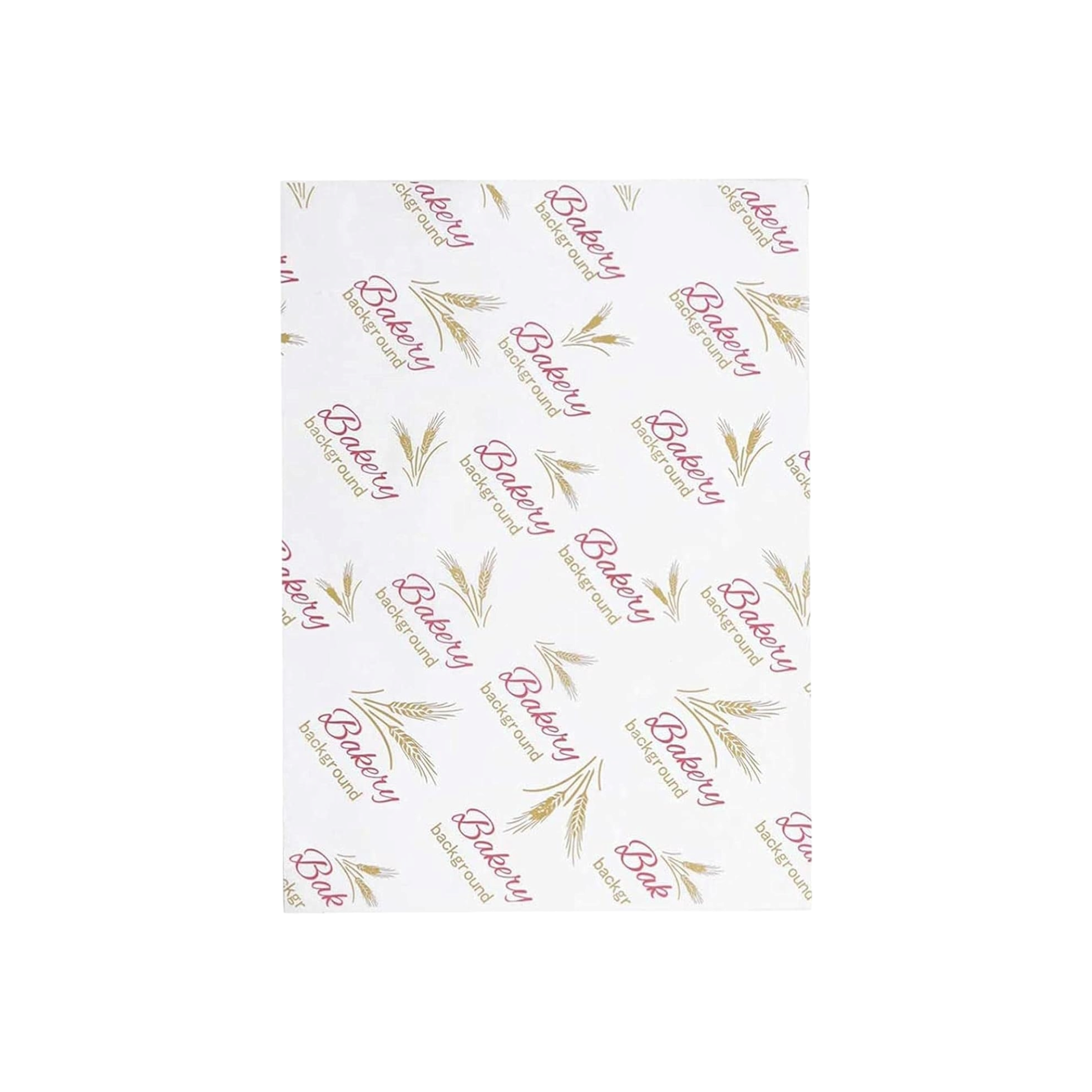 Printed Grease Proof Universal Wax Parchment Paper 100pack