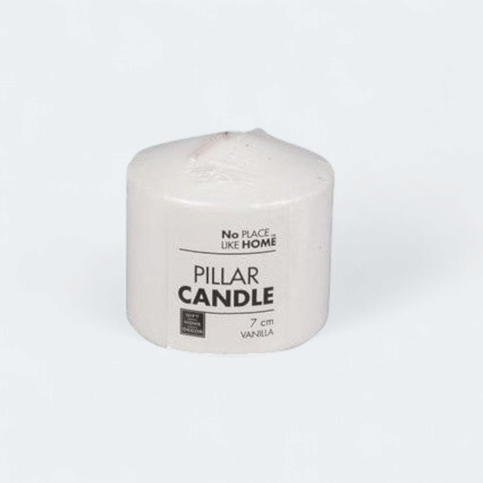 Scented Pillar Candle Round White 7x7cm