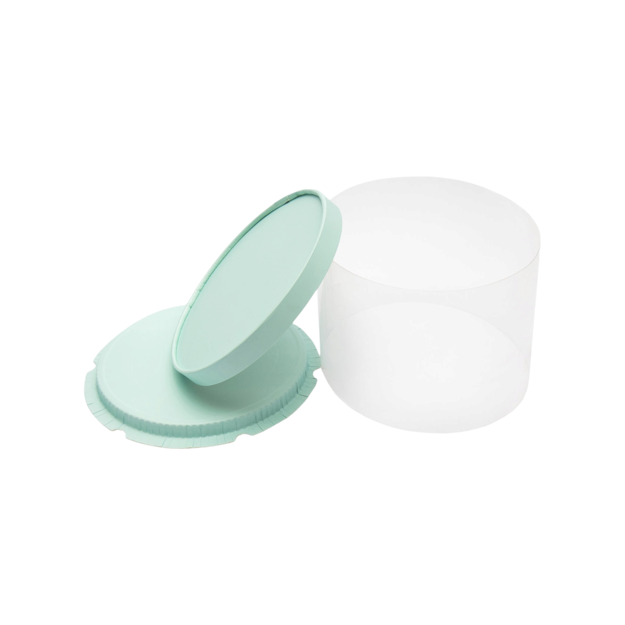 PVC Cake Gift Box Transparent Round Heigthened