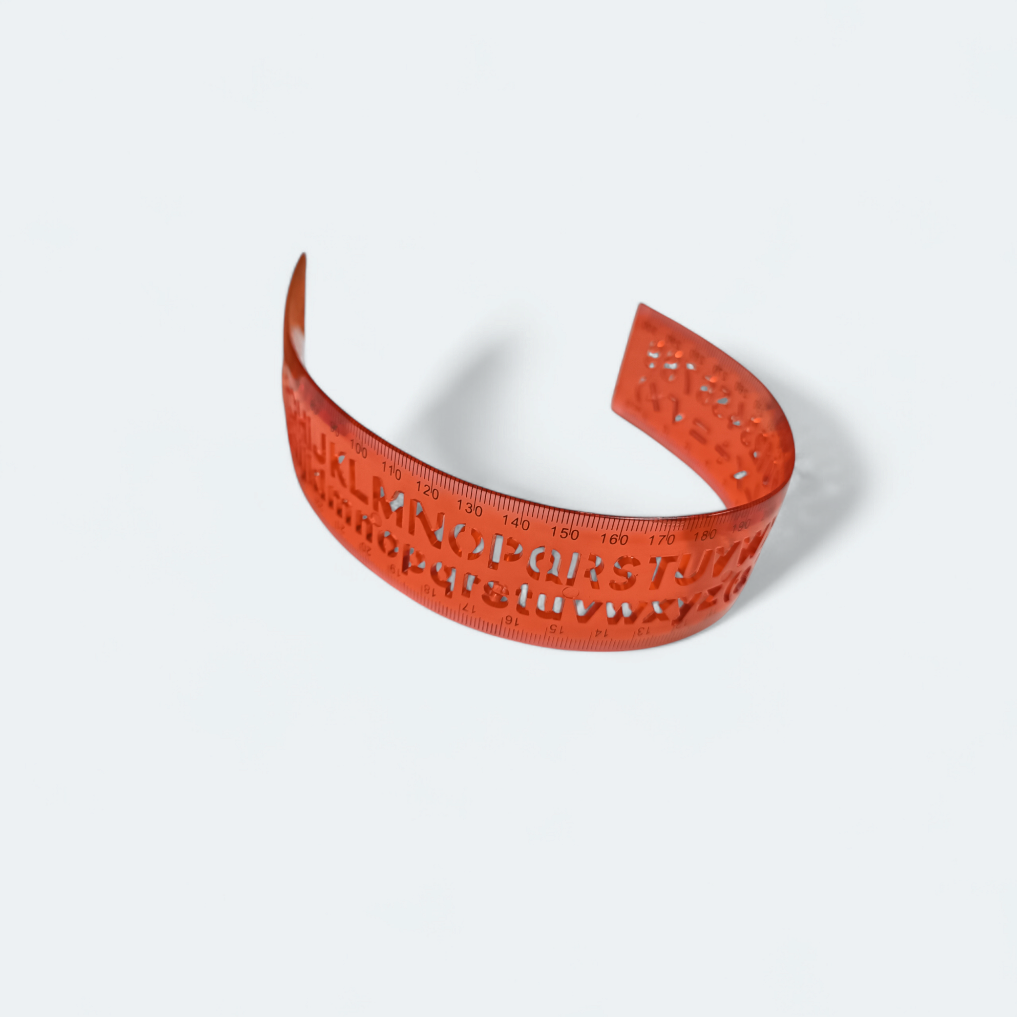 Stencil Ruler Flexible Color Transparent 30cm