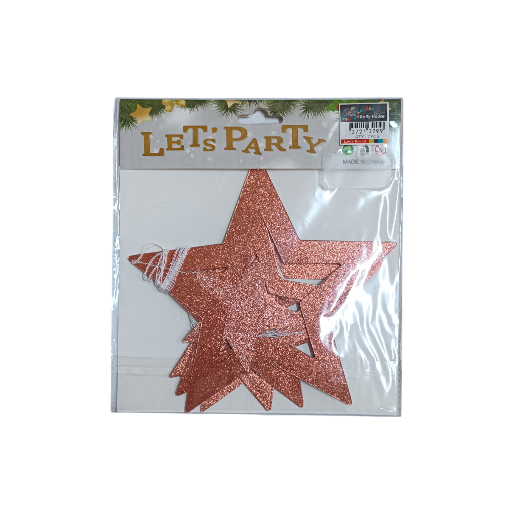Party Deco Hanging Stars 7pc