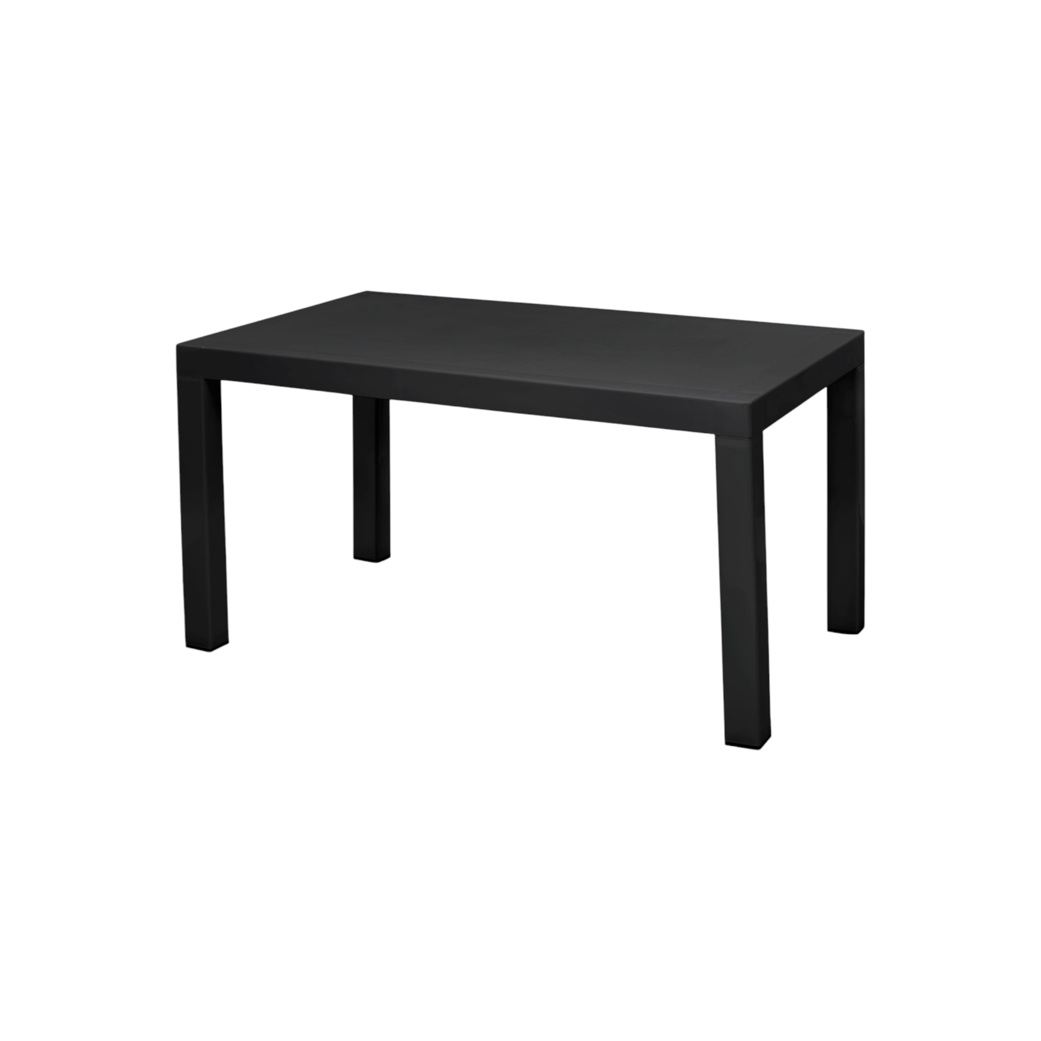 Elite 6-Seater Table Black Contour Outdoor