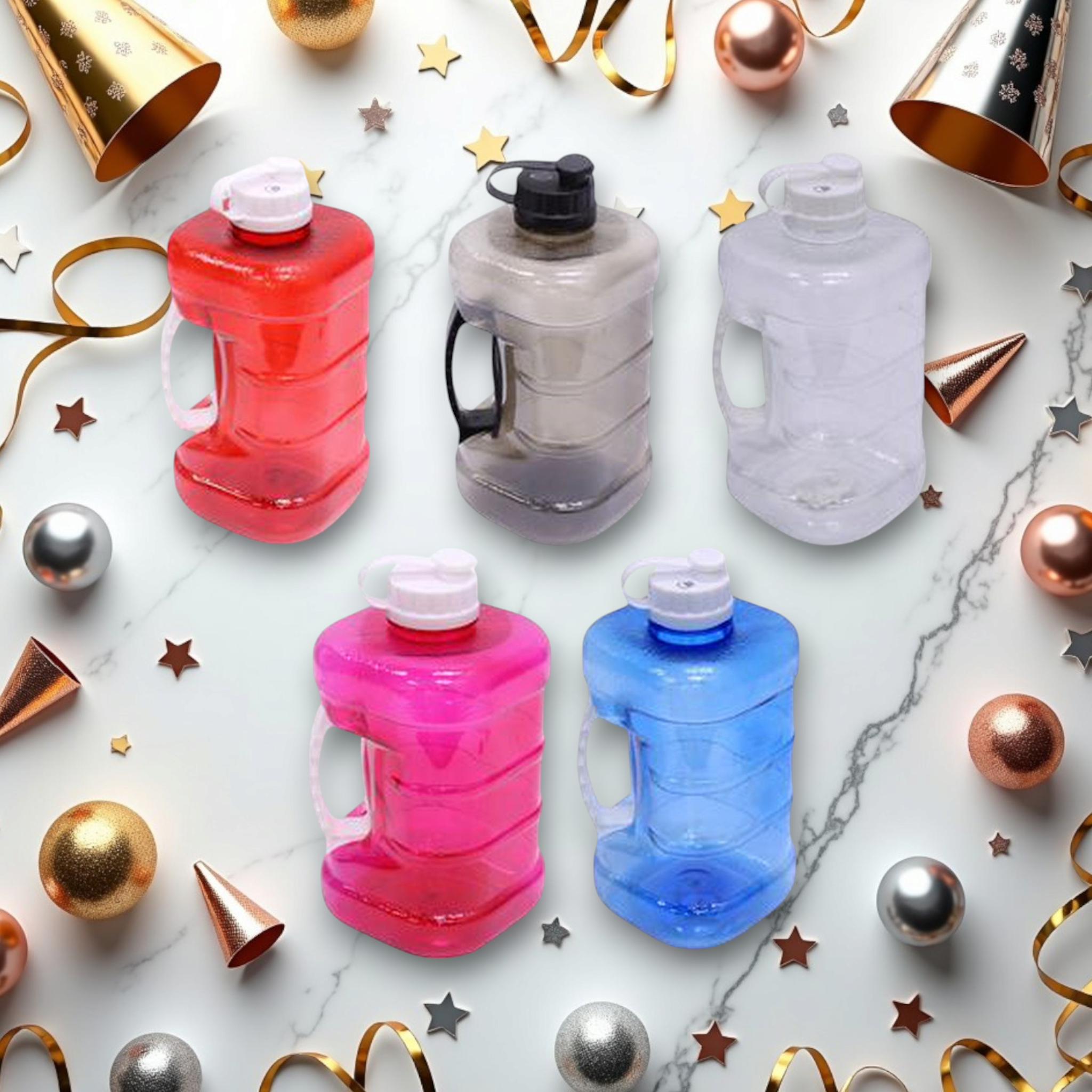 2L Gym Sports Water Bottle PET Plastic