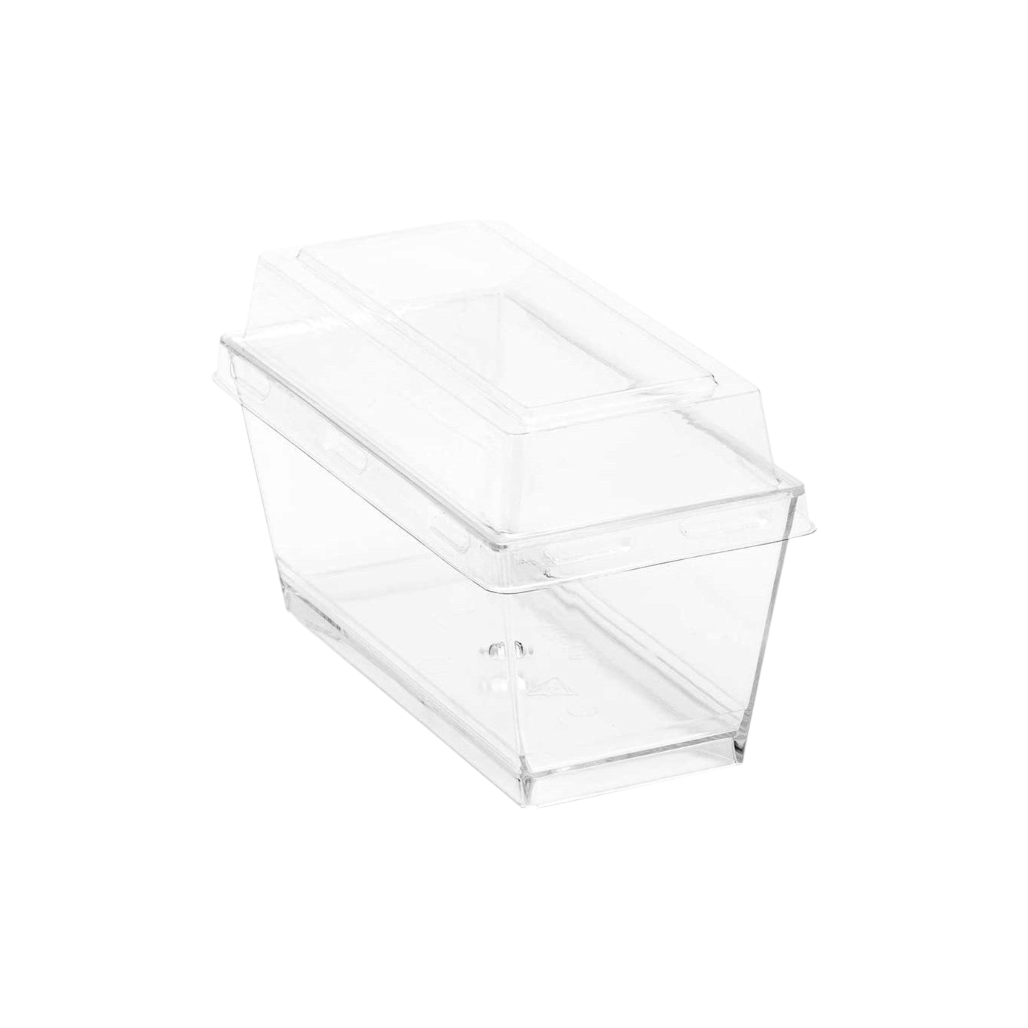 PET Plastic Hotdog Container Clear with Lid 10pack