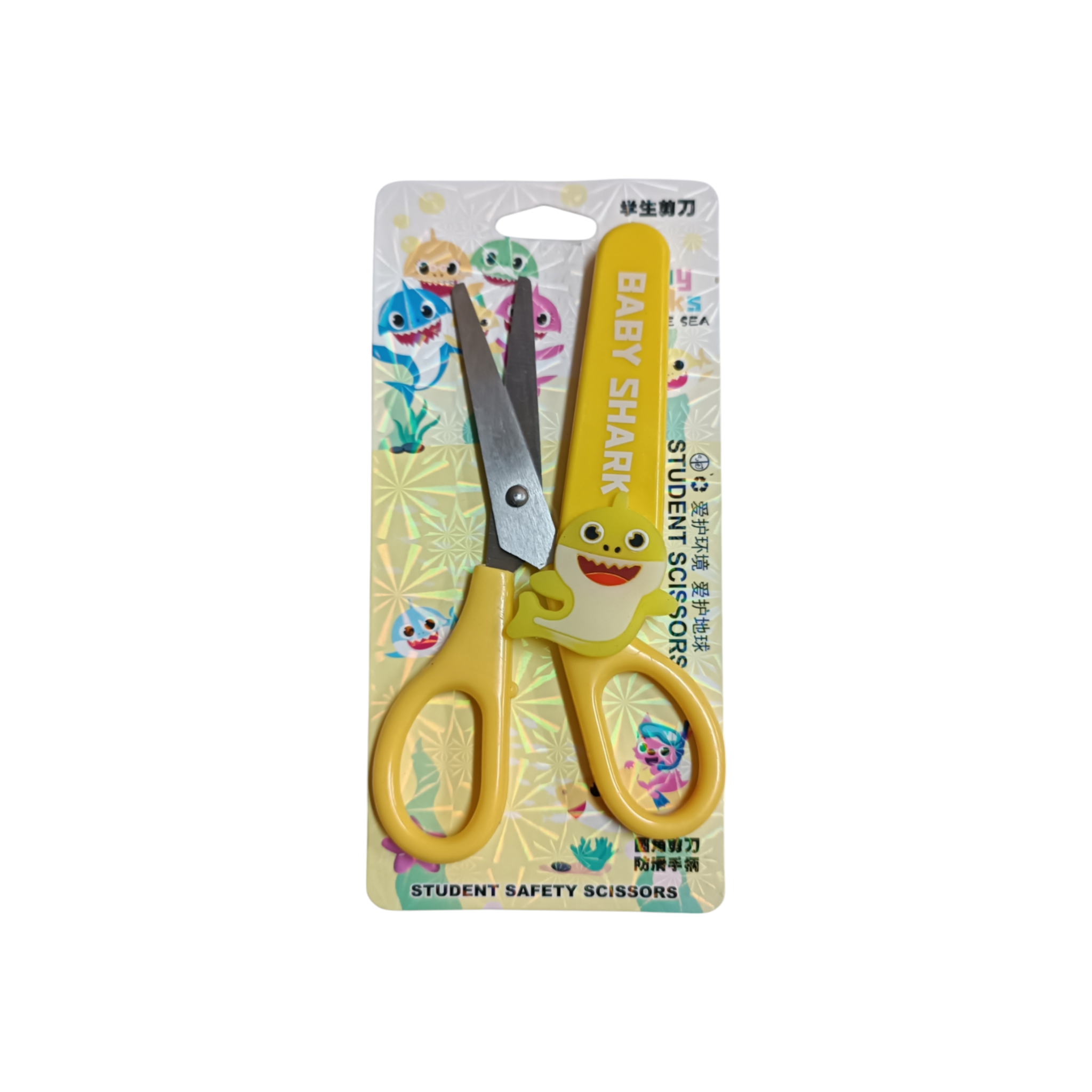 Student Scissors-Baby Shark Safety Cap