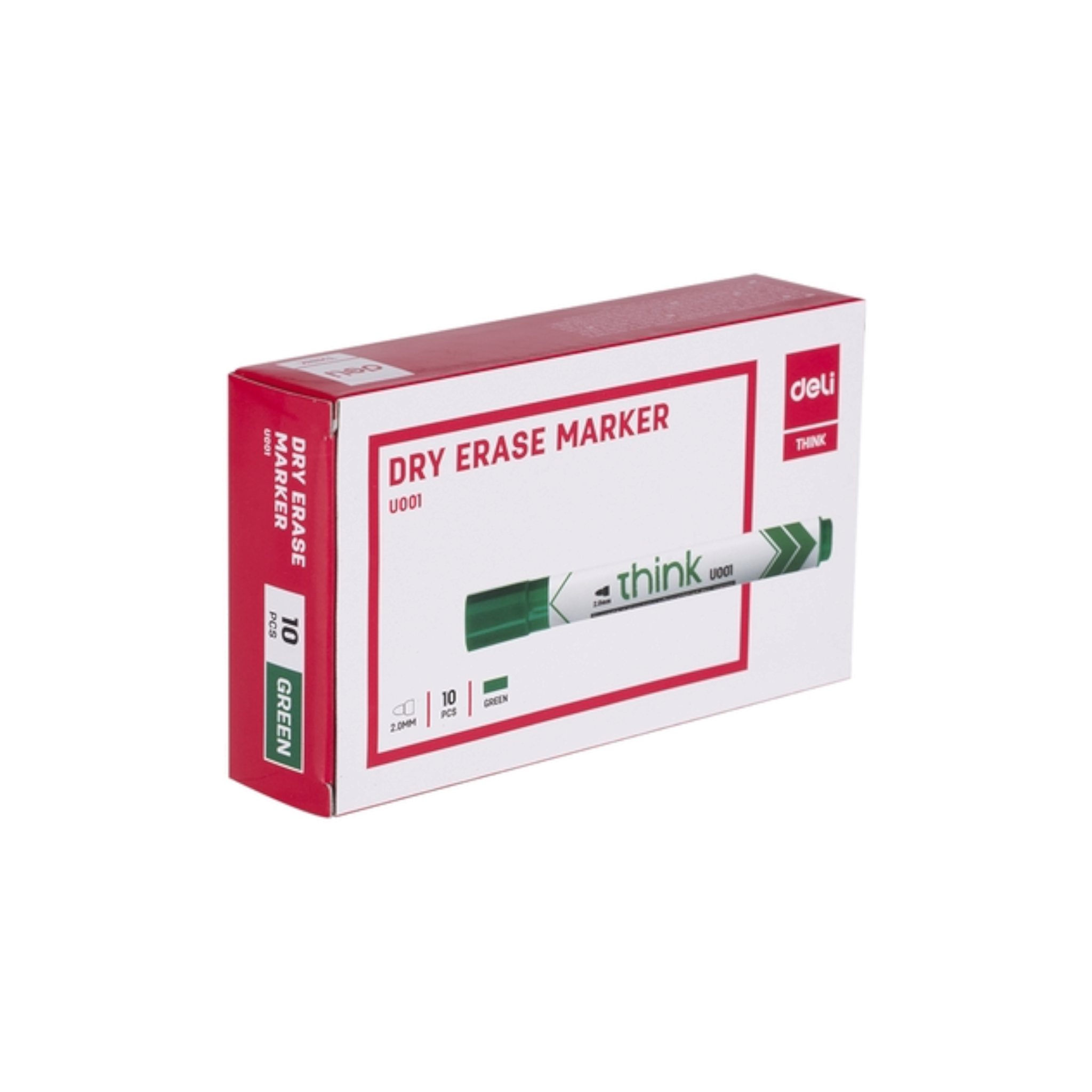 2.0mm Deli Dry Erase Whiteboard Marker Green Bullet Tip