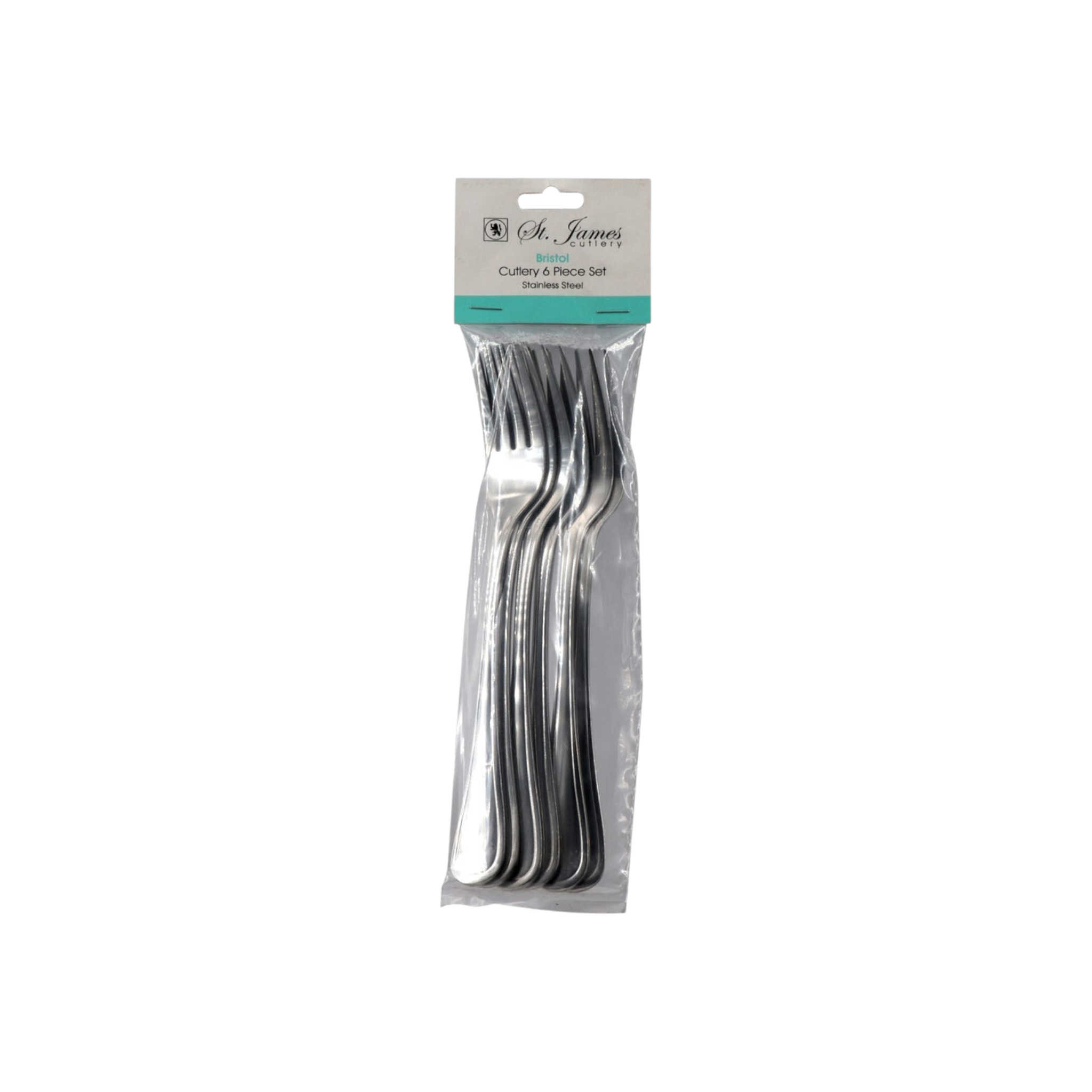 St James Cutlery Bristol Fork Stainless Steel 6pack 54081