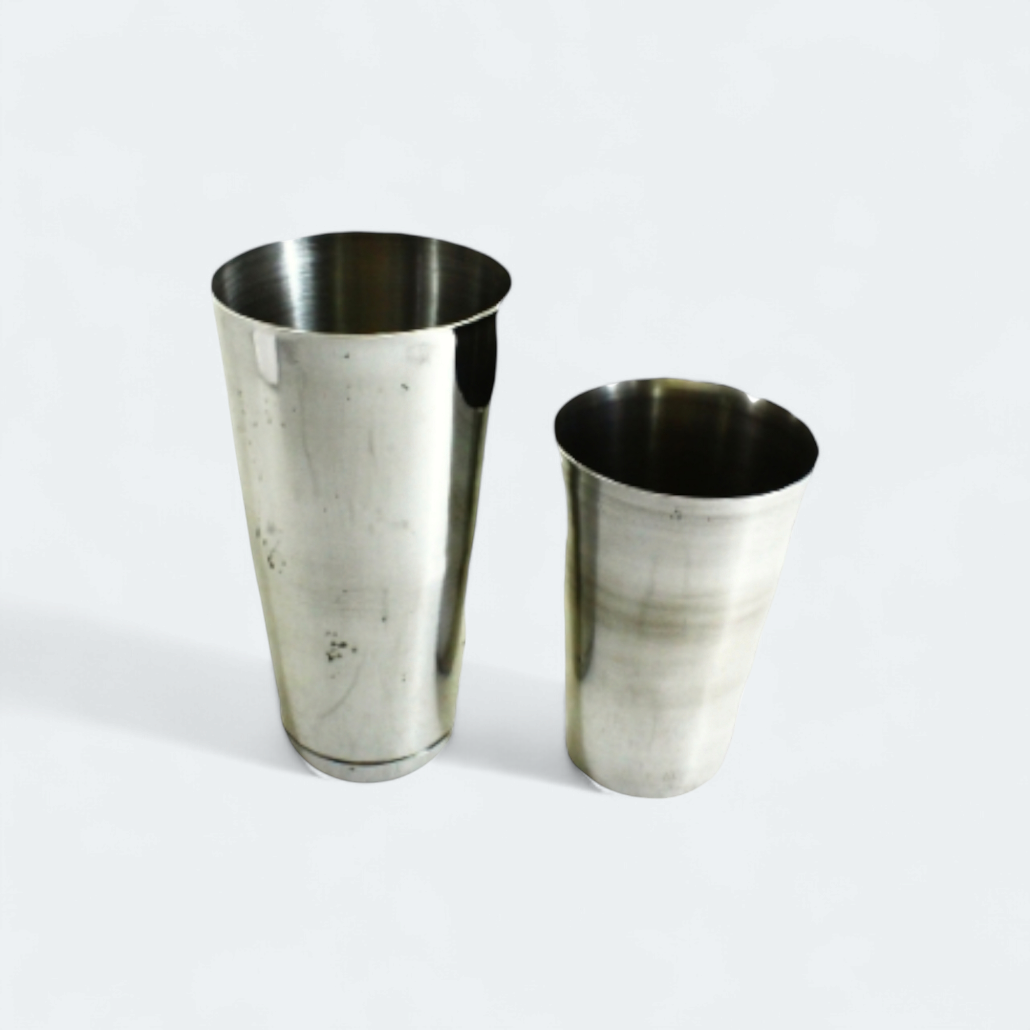 Cocktail Bar Shaker Cup 2pc Set Stainless Steel 850ml and 550ml MV2356